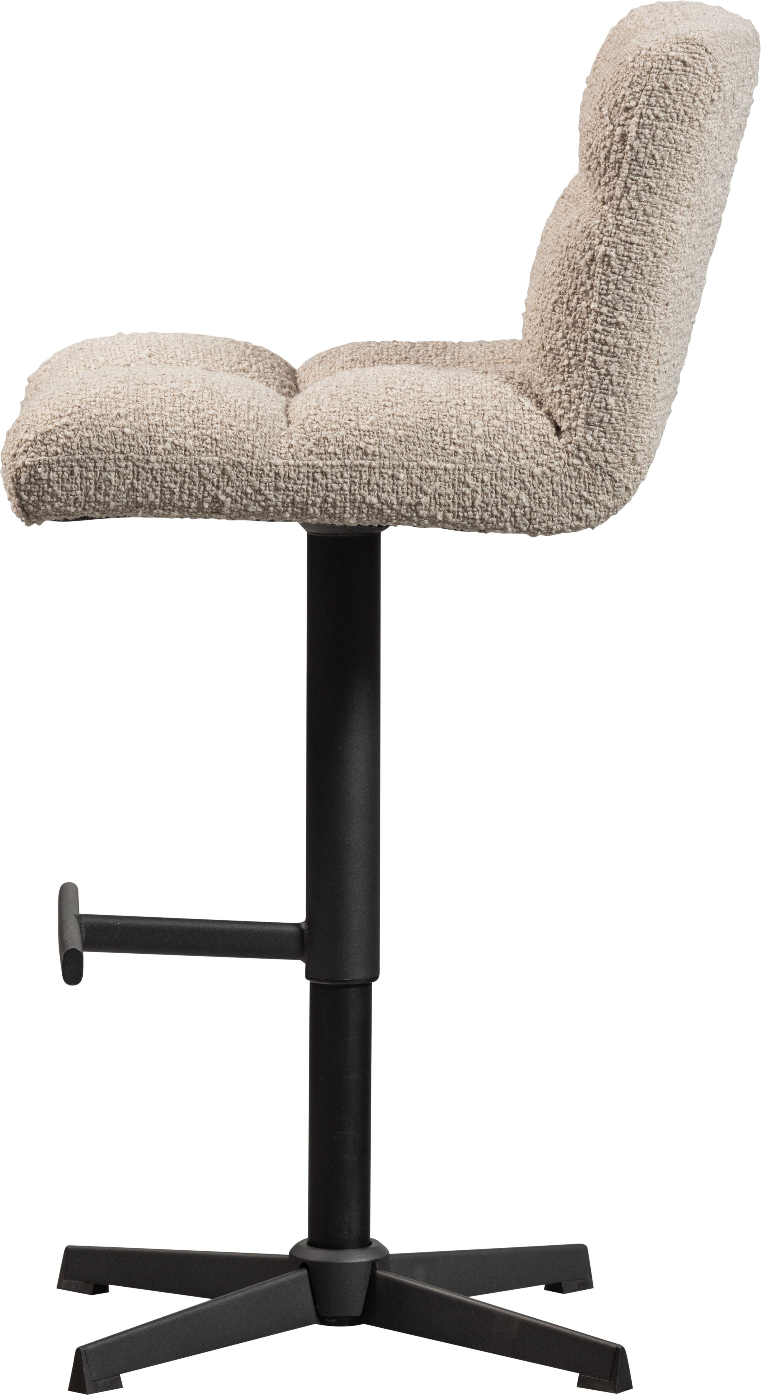 WOOOD Barkruk Vinny draaibaar, in hoogte verstelbaar, breedte 44 cm (set, 2 stuks)