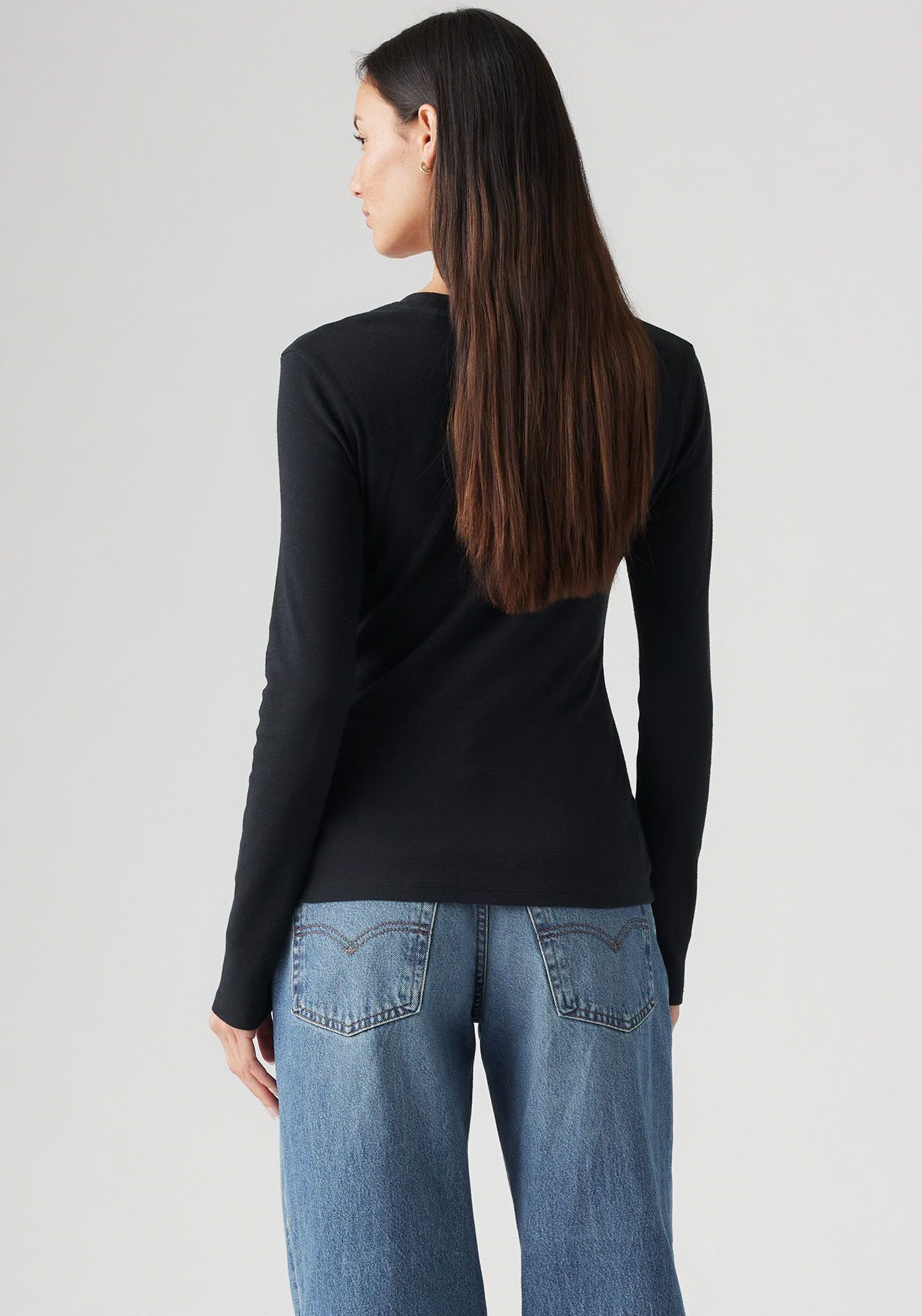 Levi's Shirt met lange mouwen ESSENTIAL HM LS TEE