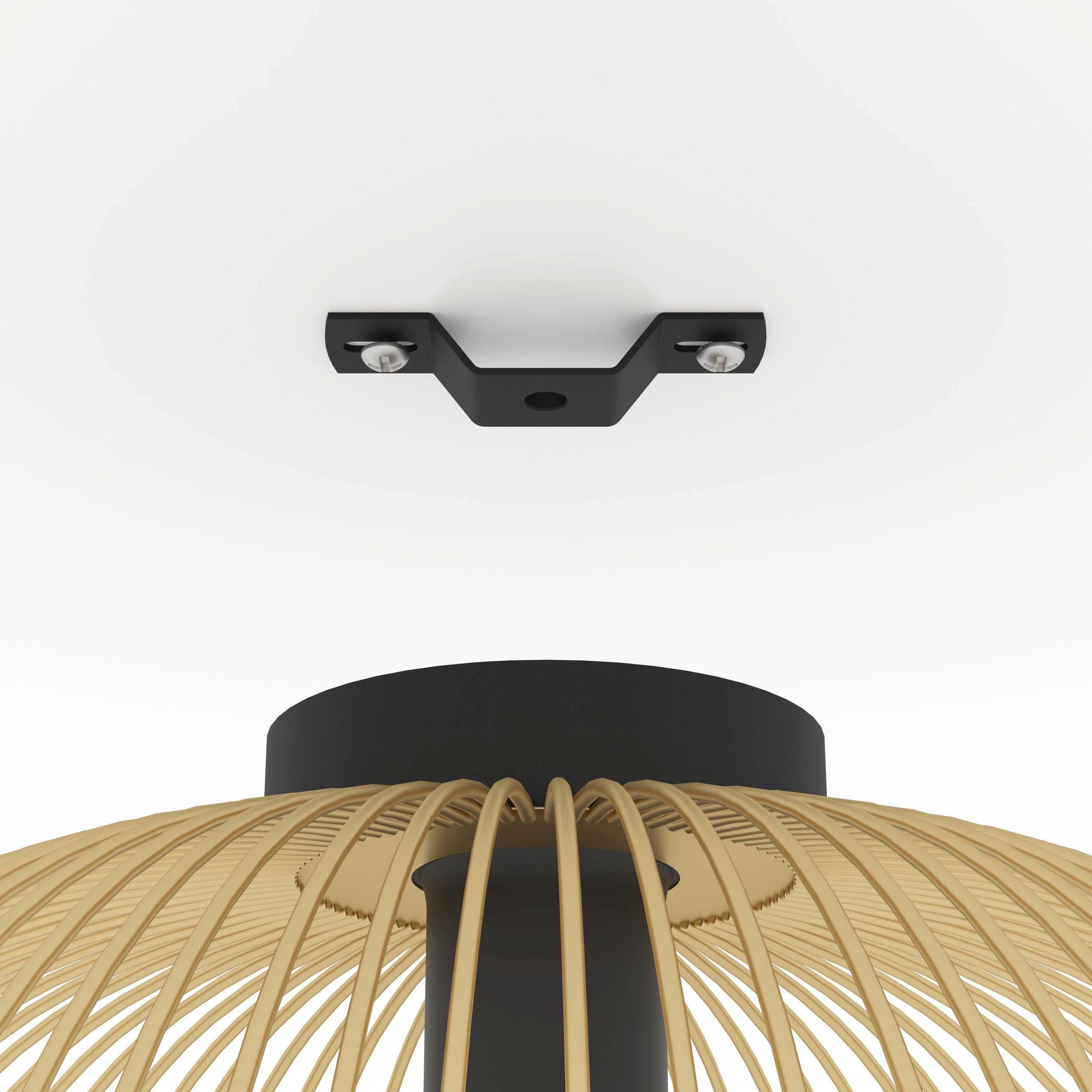 EGLO Plafondlamp VENEZUELA Plafondlamp, in zwart en goudkleur, E27, plafondlamp, Ø 38,5 cm (1 stuk)