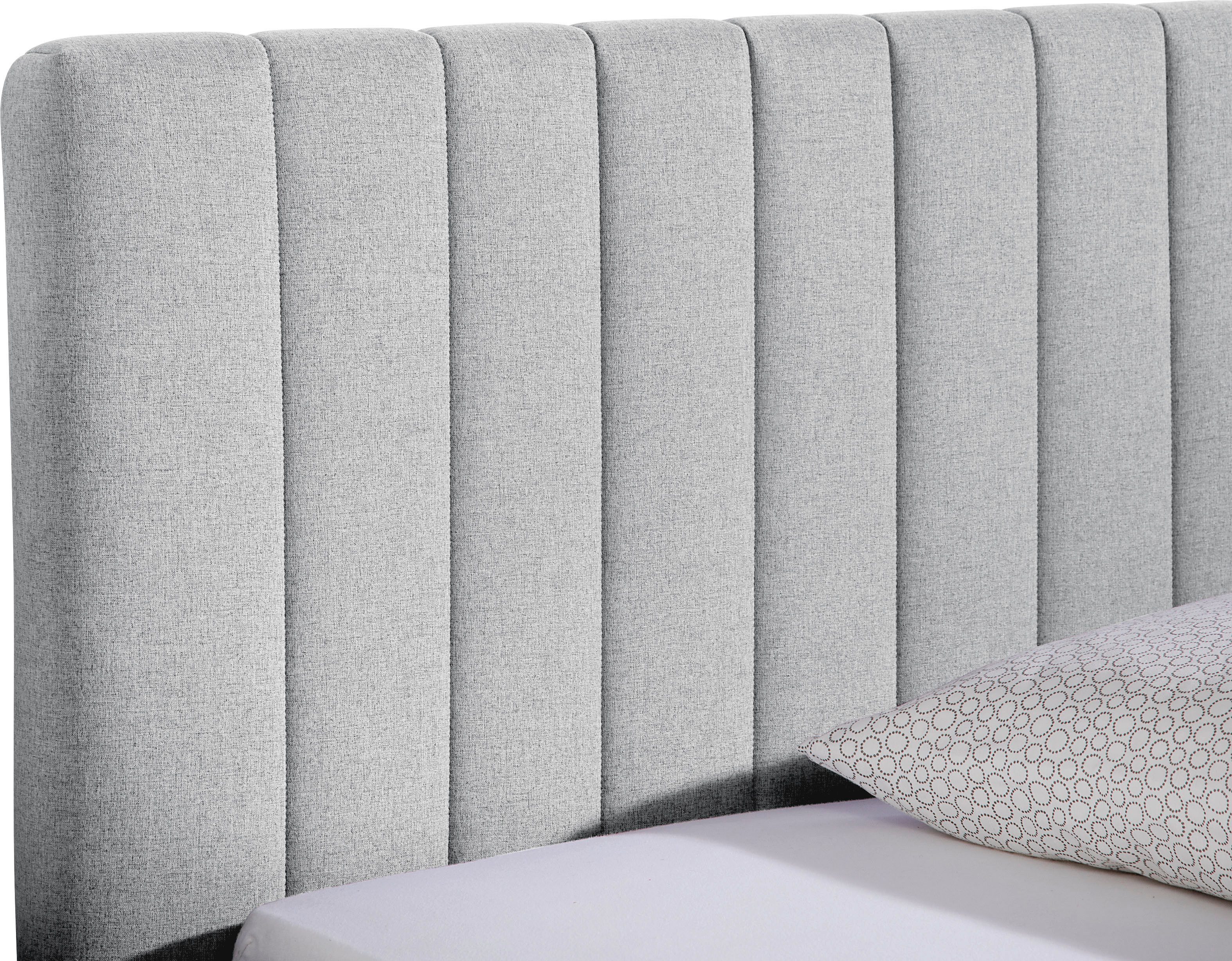 Maintal Gestoffeerd bed Kieferwald met bedlade, optioneel met bonnell- of pocketveringmatras