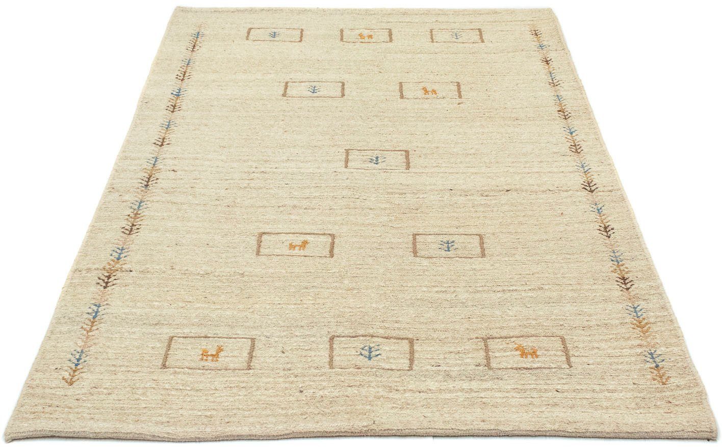 morgenland Wollen kleed Gabbeh-kleed met de hand geknoopt beige handgeknoopt