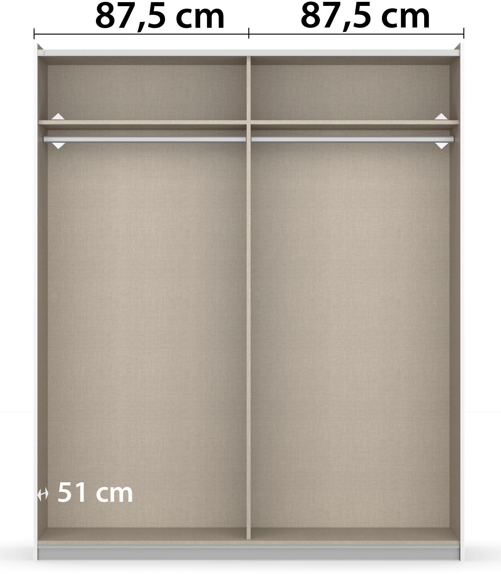 rauch Zweefdeurkast AURELIO kledingkast garderobe TOPSELLER OTTO´s CHOICE 3 verschillende uitrustingsvarianten handgrepen van metaal made in germany