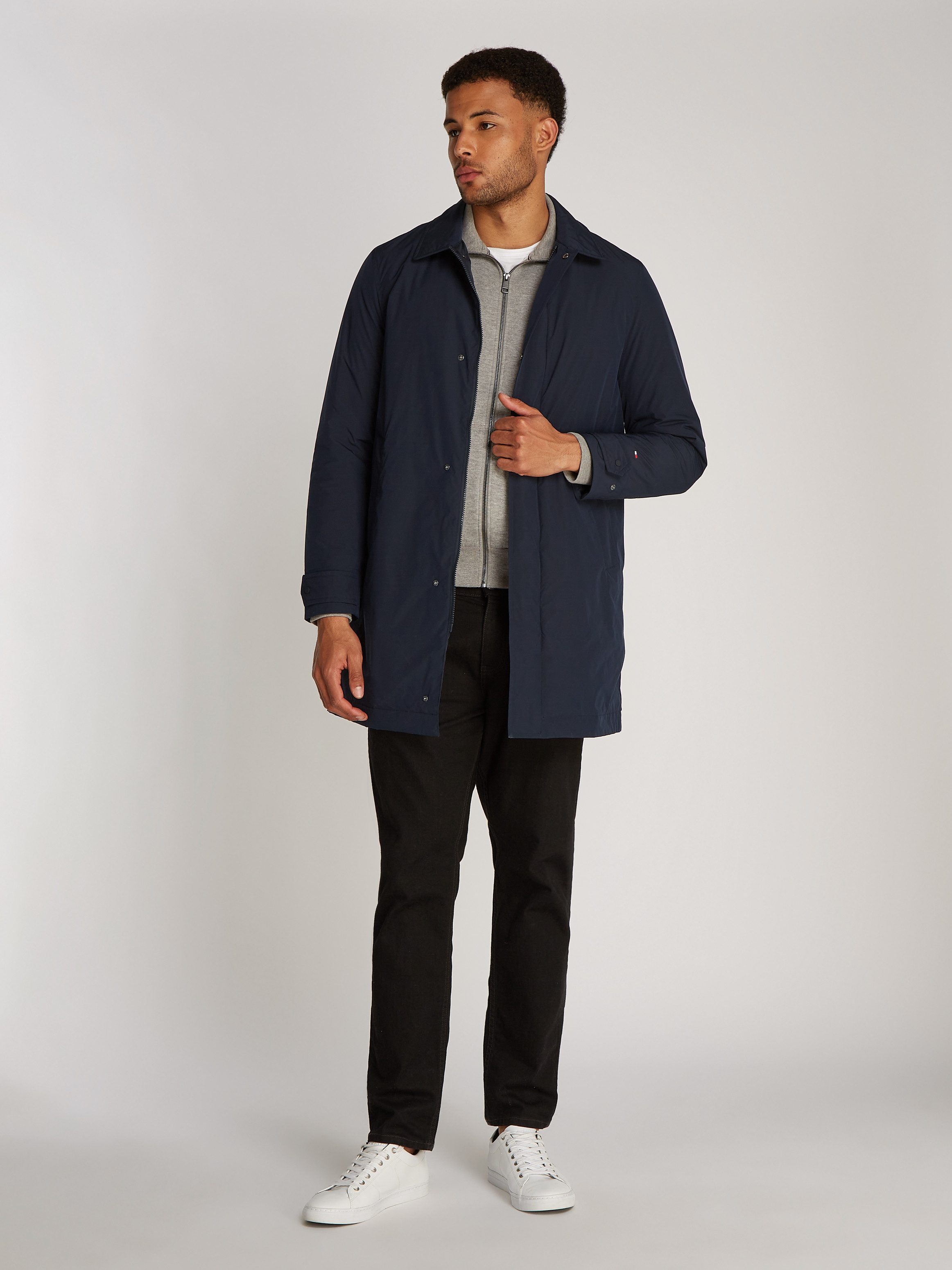 Tommy Hilfiger Korte jas LW PACKABLE CARCOAT met drukknoopsluiting