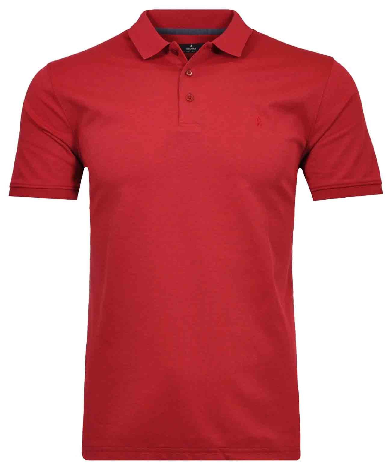 RAGMAN Poloshirt heren t-shirts maat XL rood