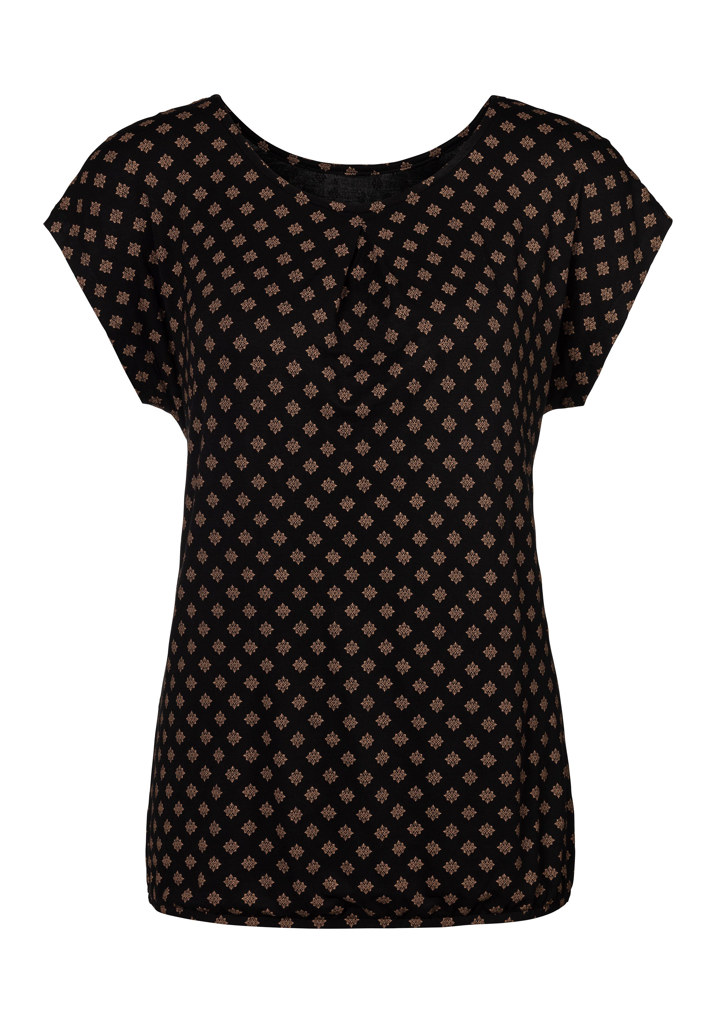 Lascana Shirt met korte mouwen Met stolpplooi bij de hals (2-delig, Set van 2)