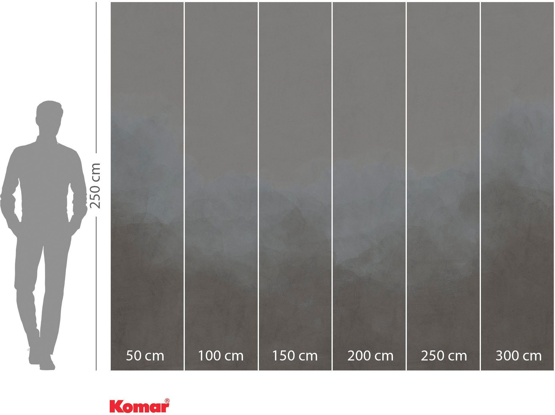 Komar Vliesbehang Digitale print vlies - Foggy Filament - Afmeting 300 x 250 cm (1 stuk)