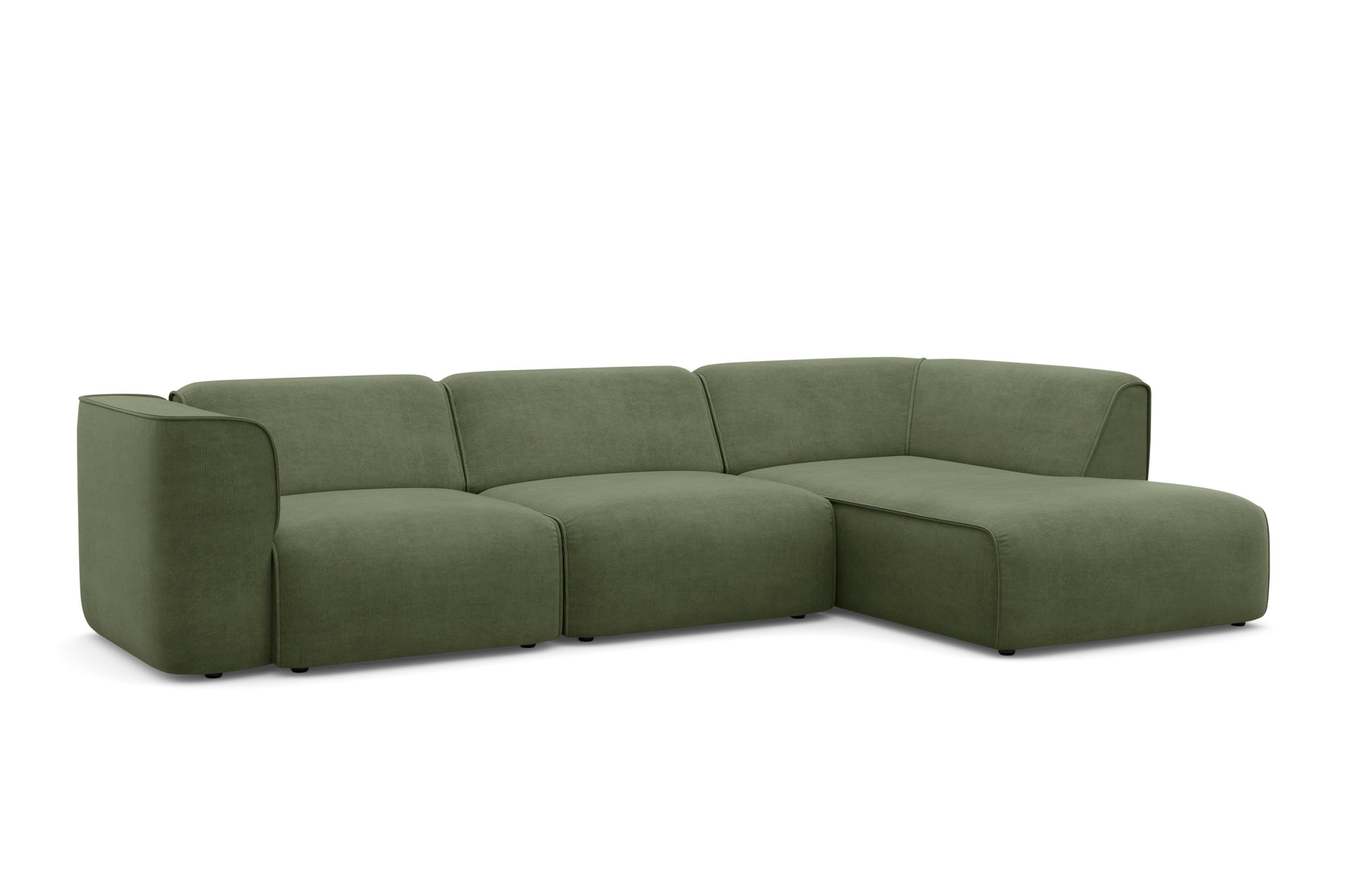 RAUM.ID Hoekbank Merid L-vorm, altijd uitbreidbaar met modules, B/D/H: 295/162/70 cm
