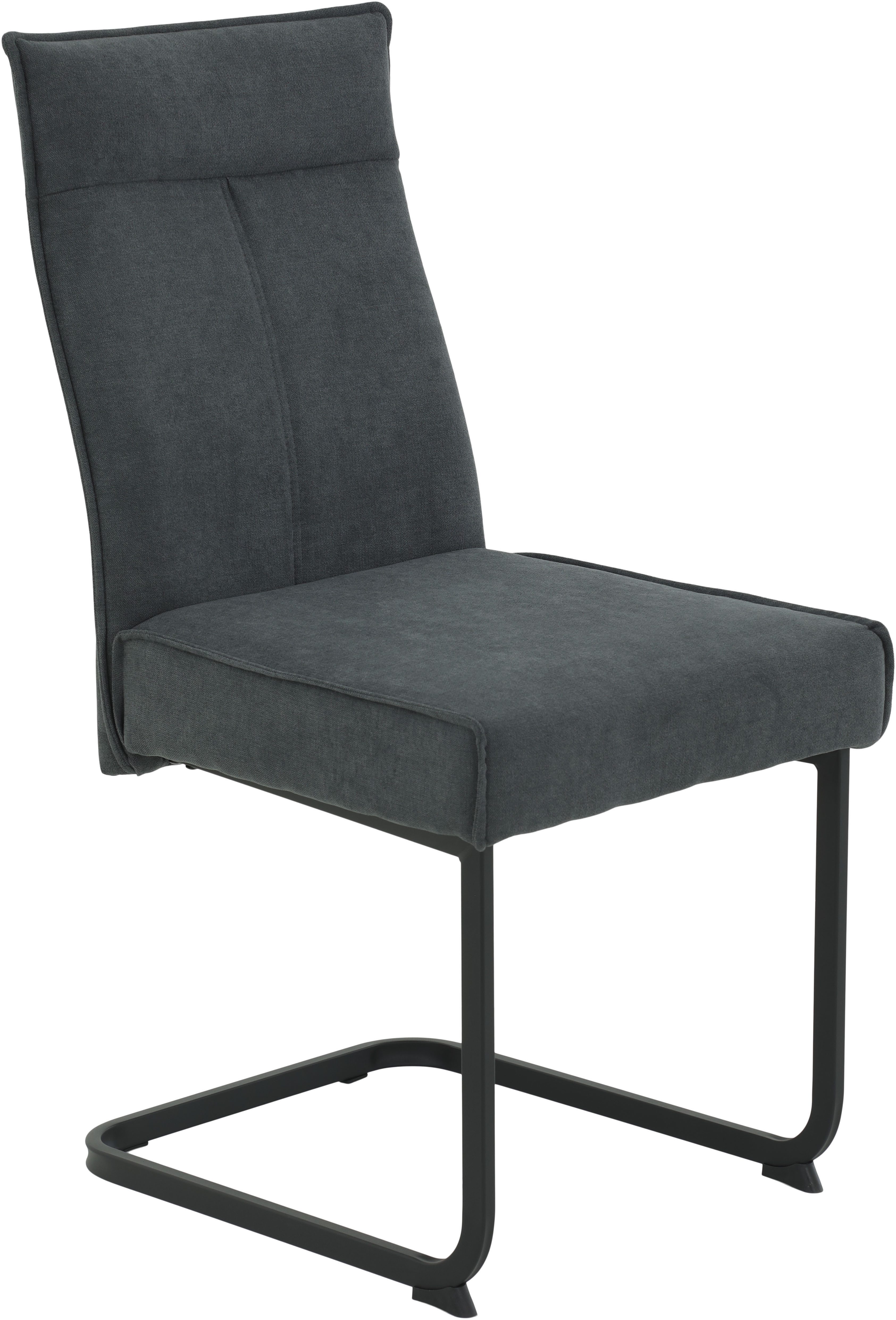 HELA Vrijdragende stoel KAREN eetkamerstoel XL-breedte, comfortzit, pocketvering, greep, 140kg belastbaar (set, 4 stuks)
