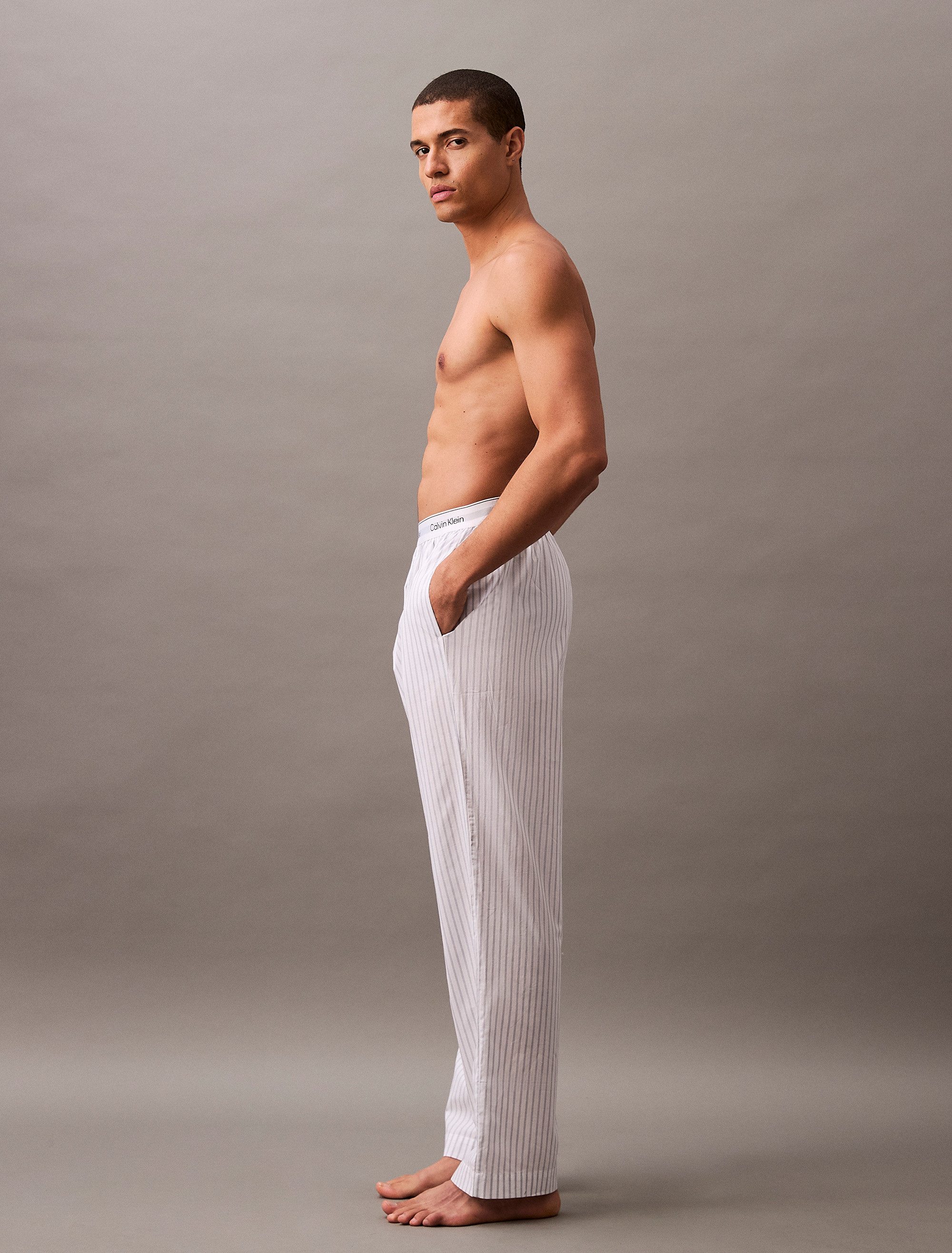 Calvin Klein Pyjamabroek SLEEP PANT met gestreept patroon