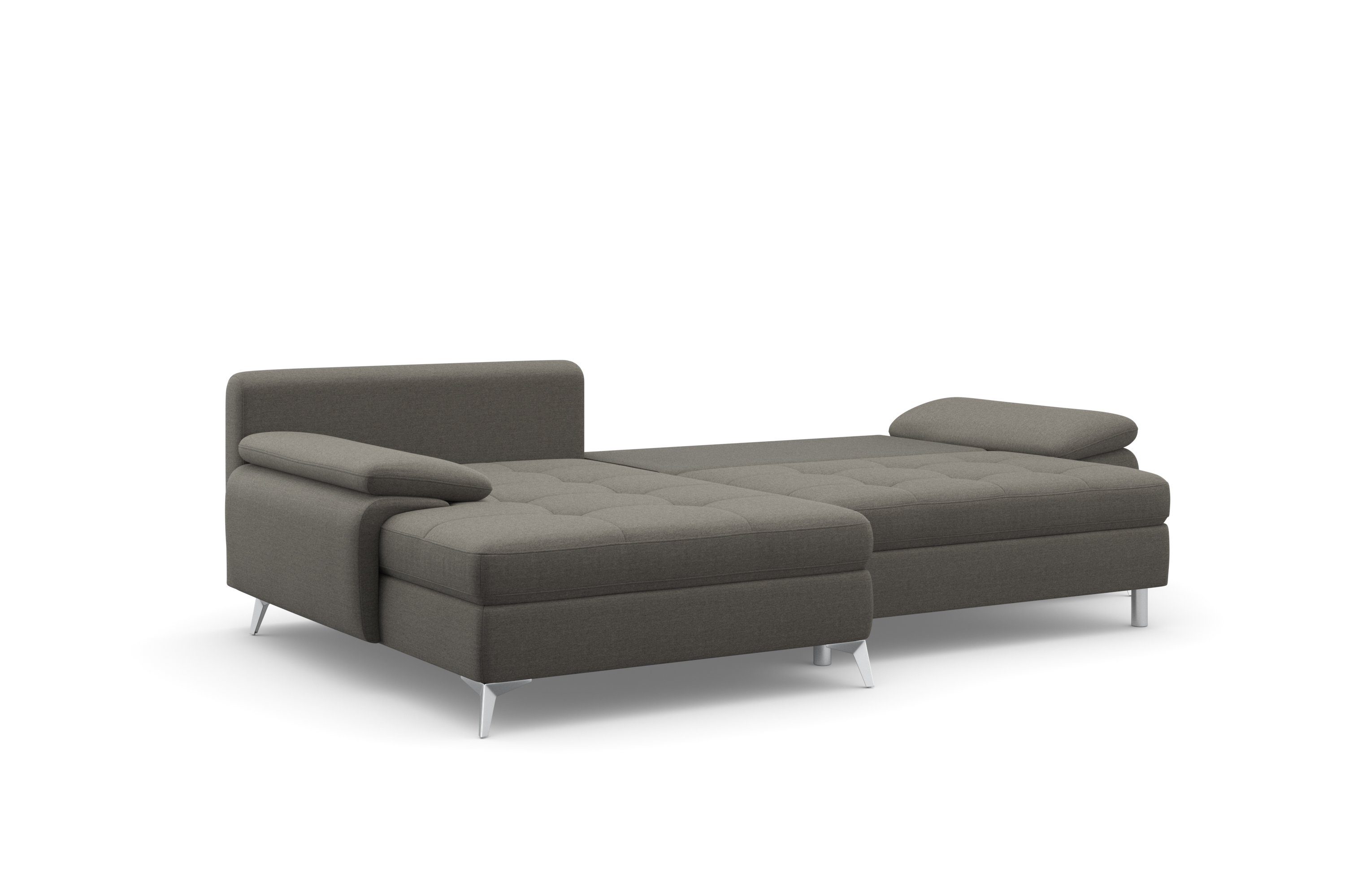 sit&more Hoekbank Latigo L-vorm met récamier, naar keuze met slaapfunctie en bedkist