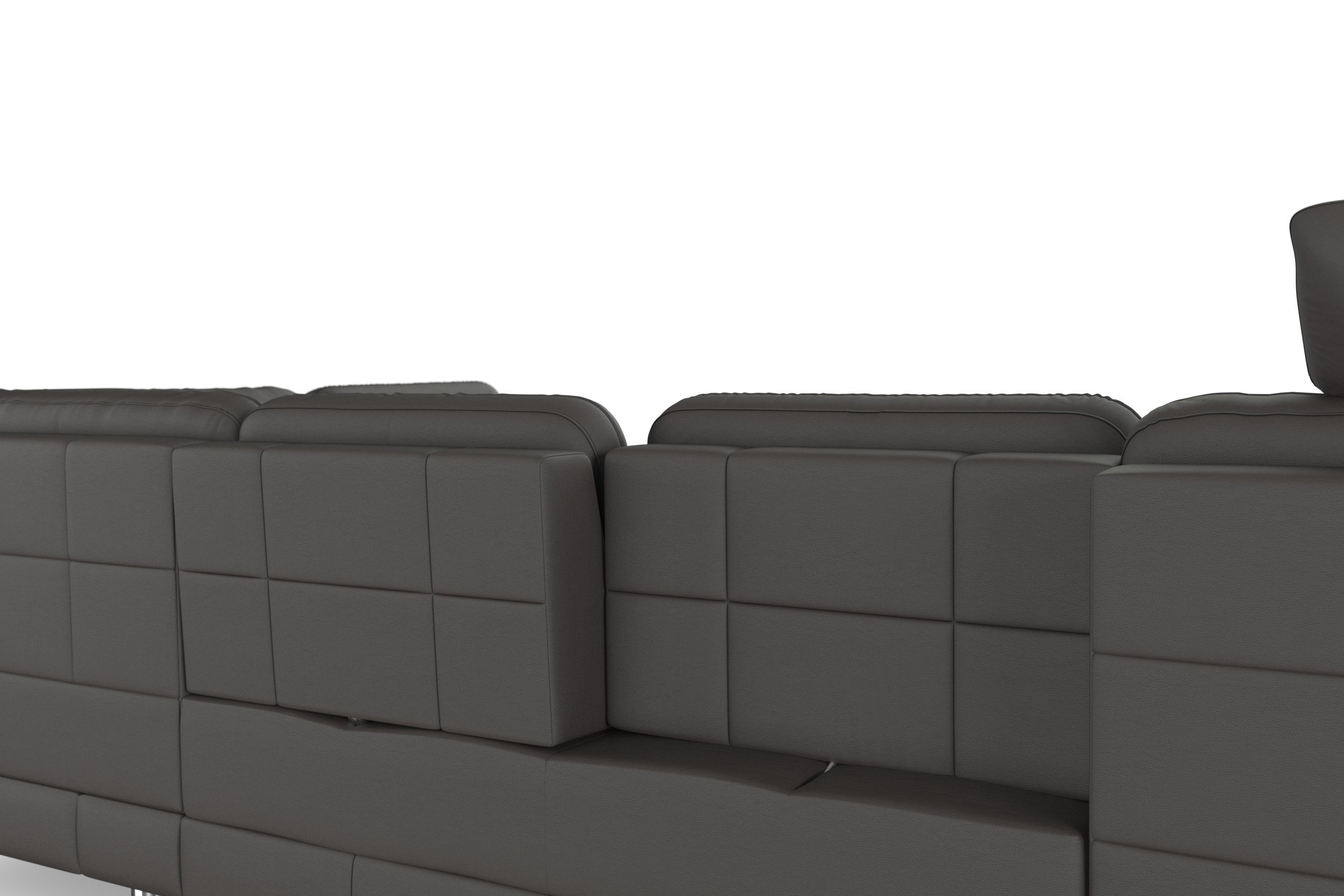 sit&more Zithoek Bendigo U-vorm inclusief zitdiepteverstelling, bodemvrijheid 12 cm, in 2 pootkleuren