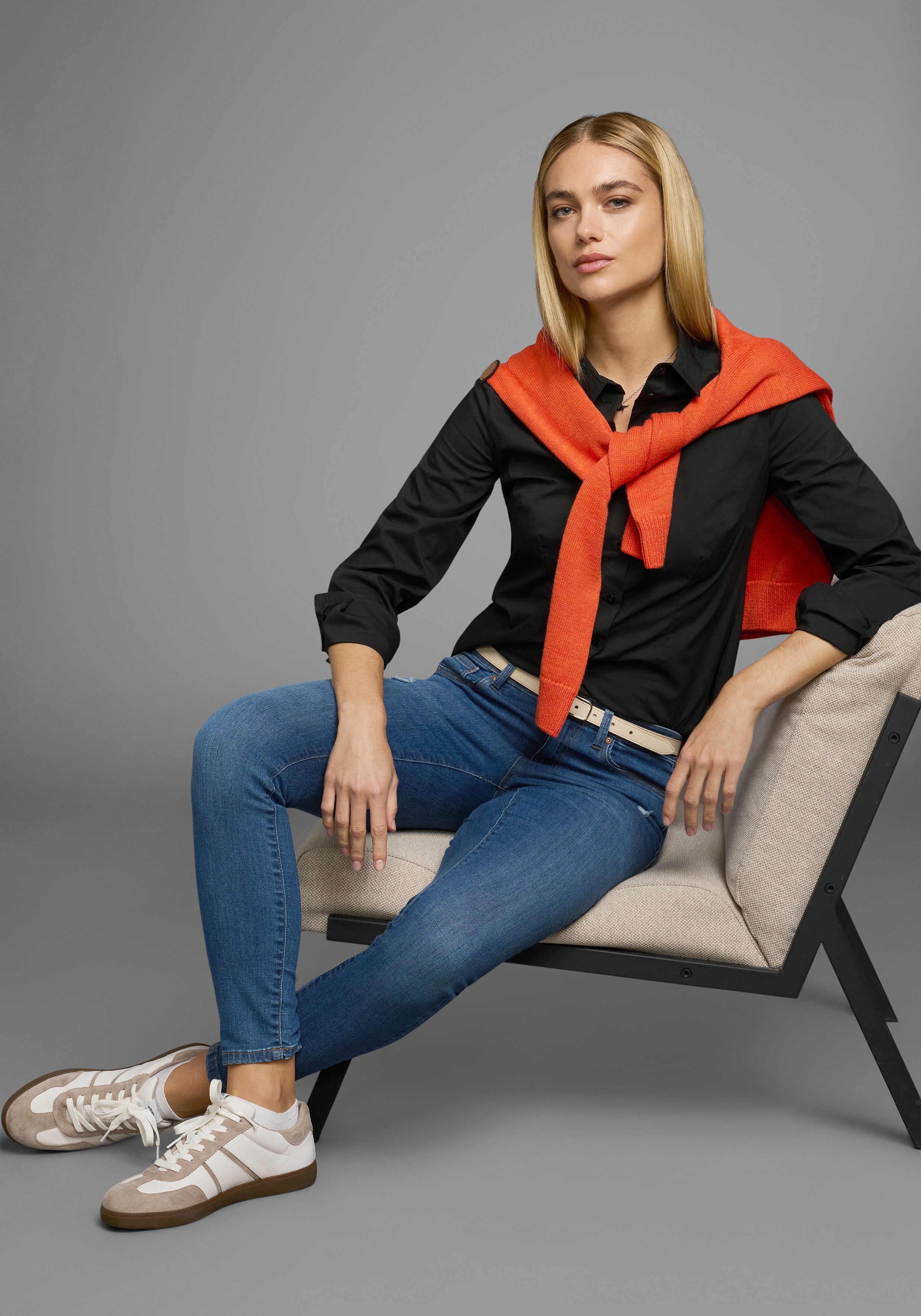 Flashlights Blouse met lange mouwen in overhemdstijl (Set van 2)
