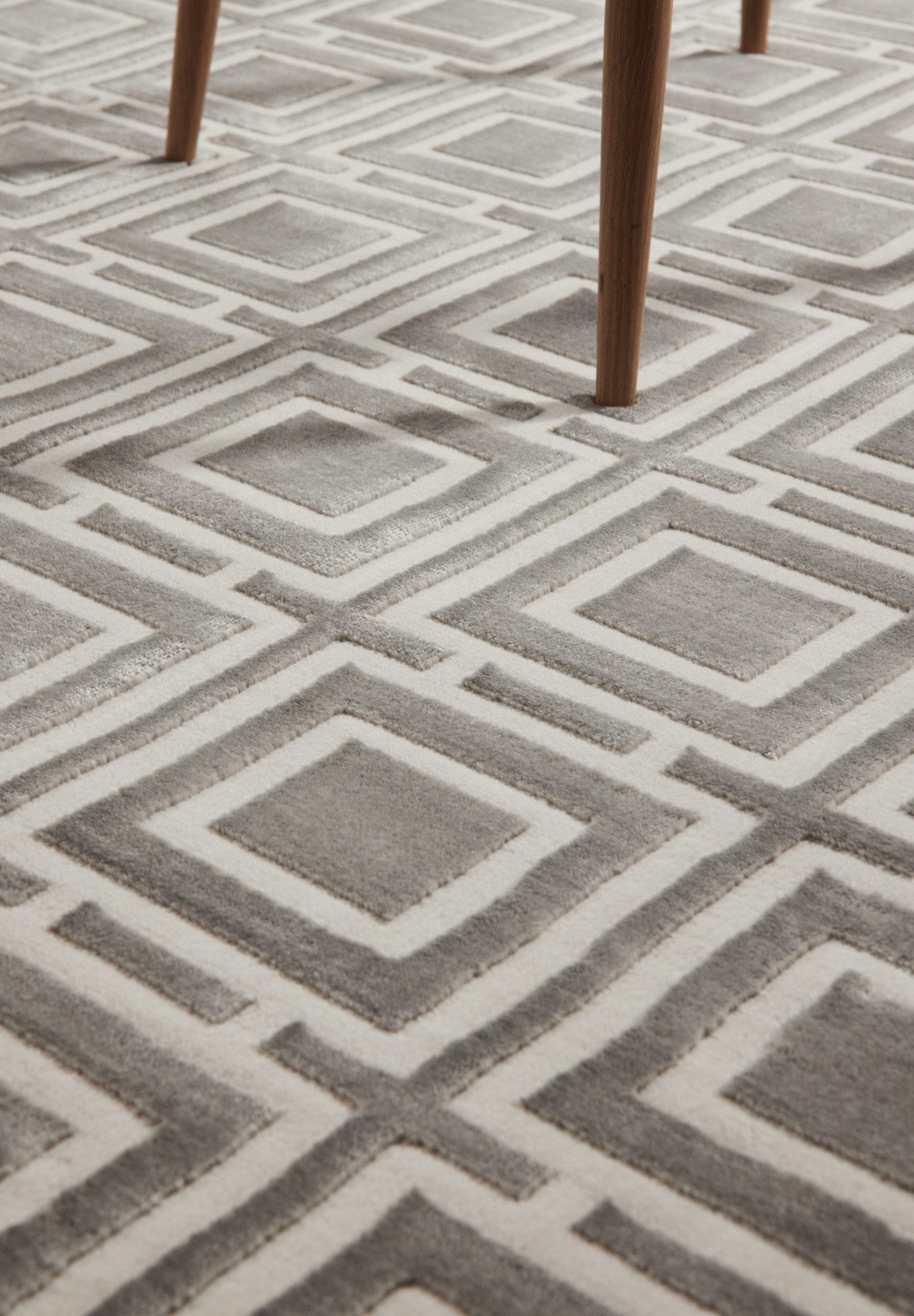 ELLE DECORATION Design-vloerkleed Howlite Woonkamer, slaapkamer, loper, hoog-laag effect, gang, glans