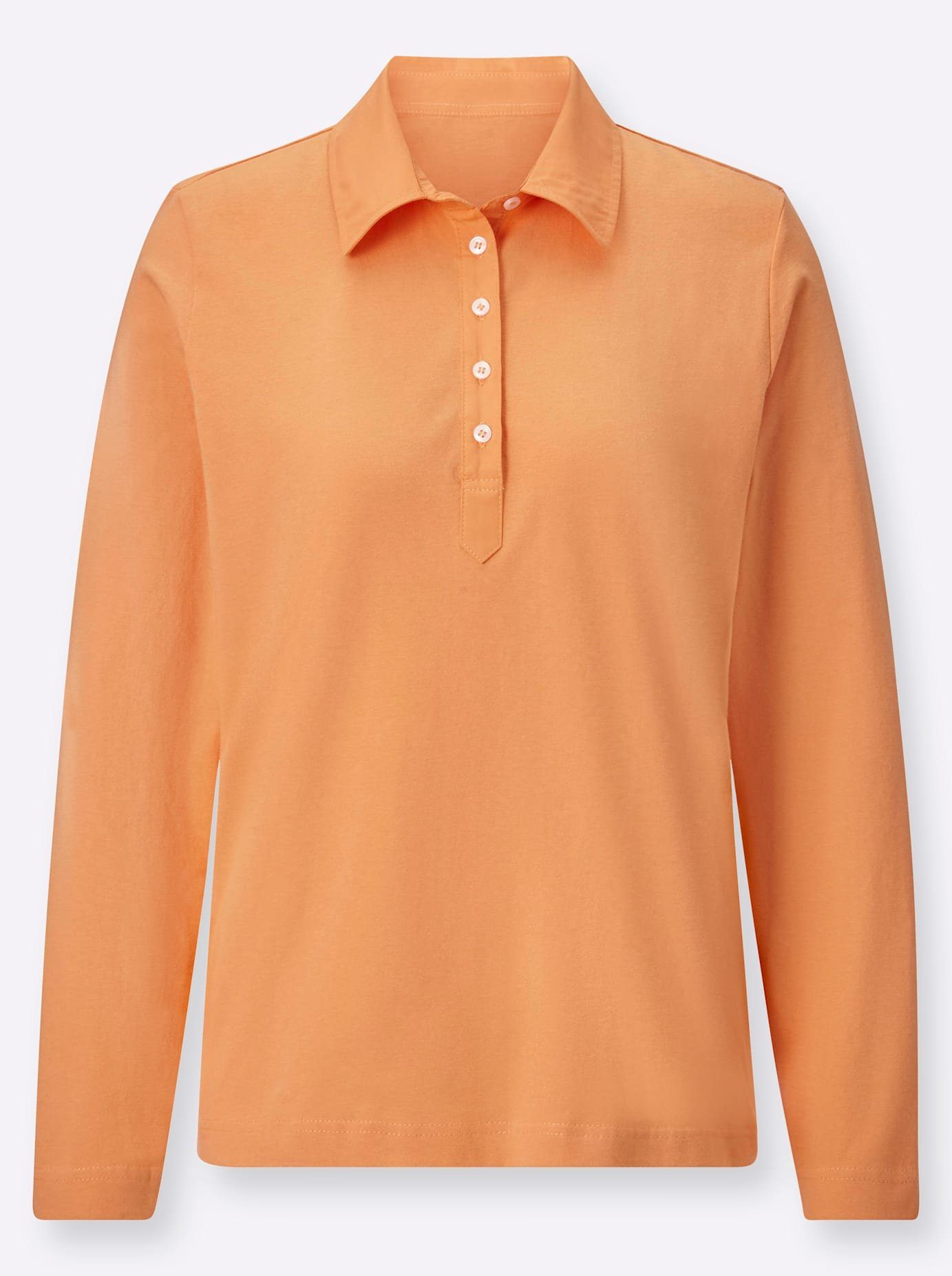 Casual Looks Poloshirt met lange mouwen Poloshirt (1-delig)