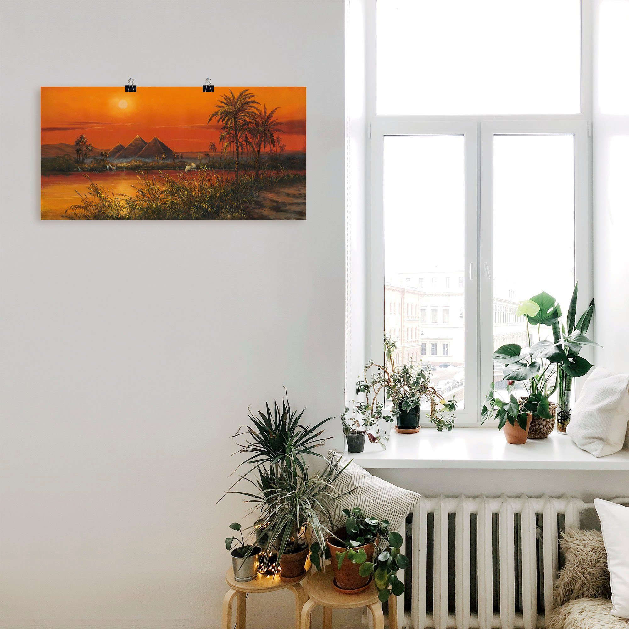Artland Artprint Piramiden als artprint van aluminium, artprint op linnen, muursticker of poster in verschillende maten