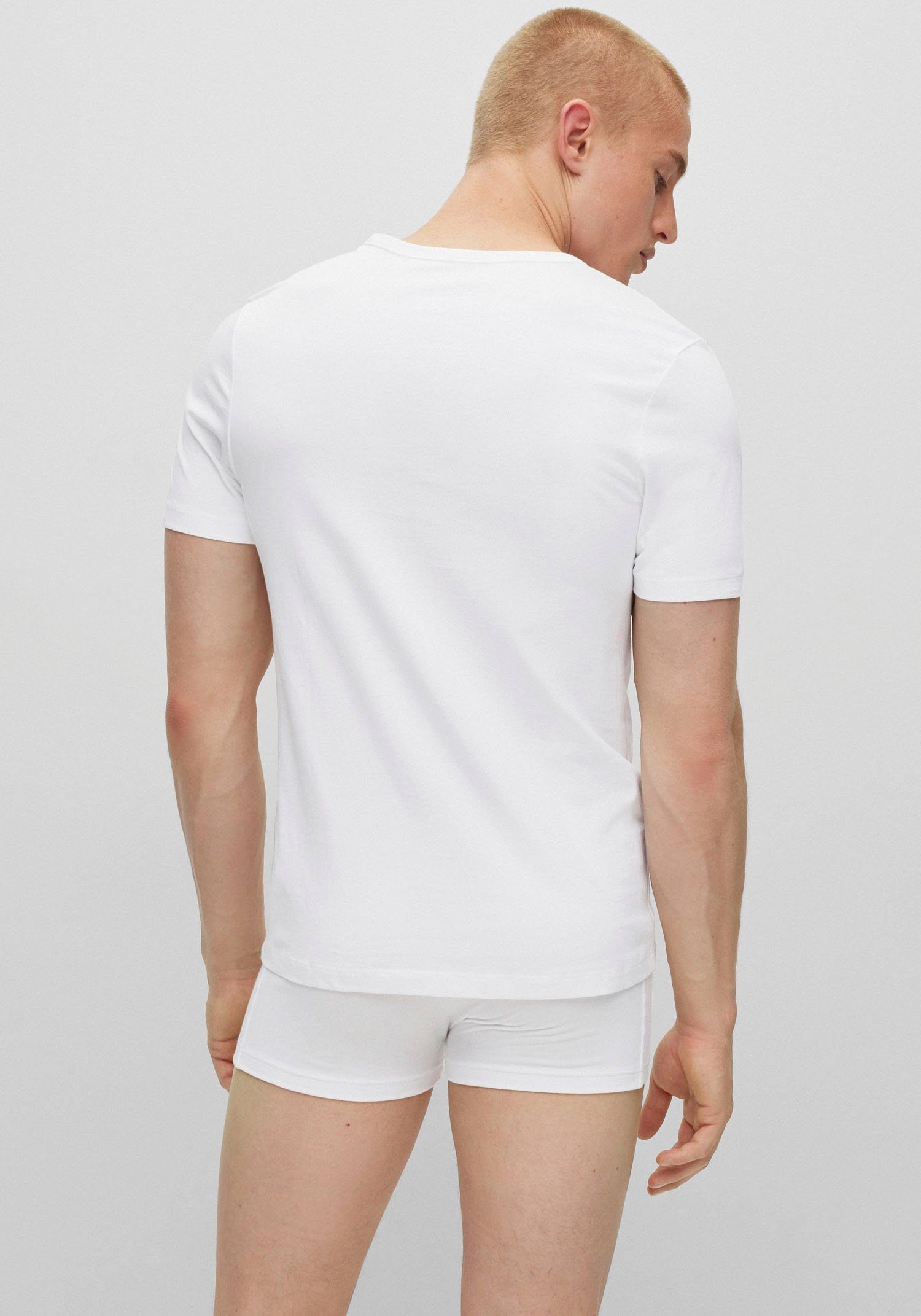 BOSS Shirt met V-hals T-shirt VN 3P Co (set)