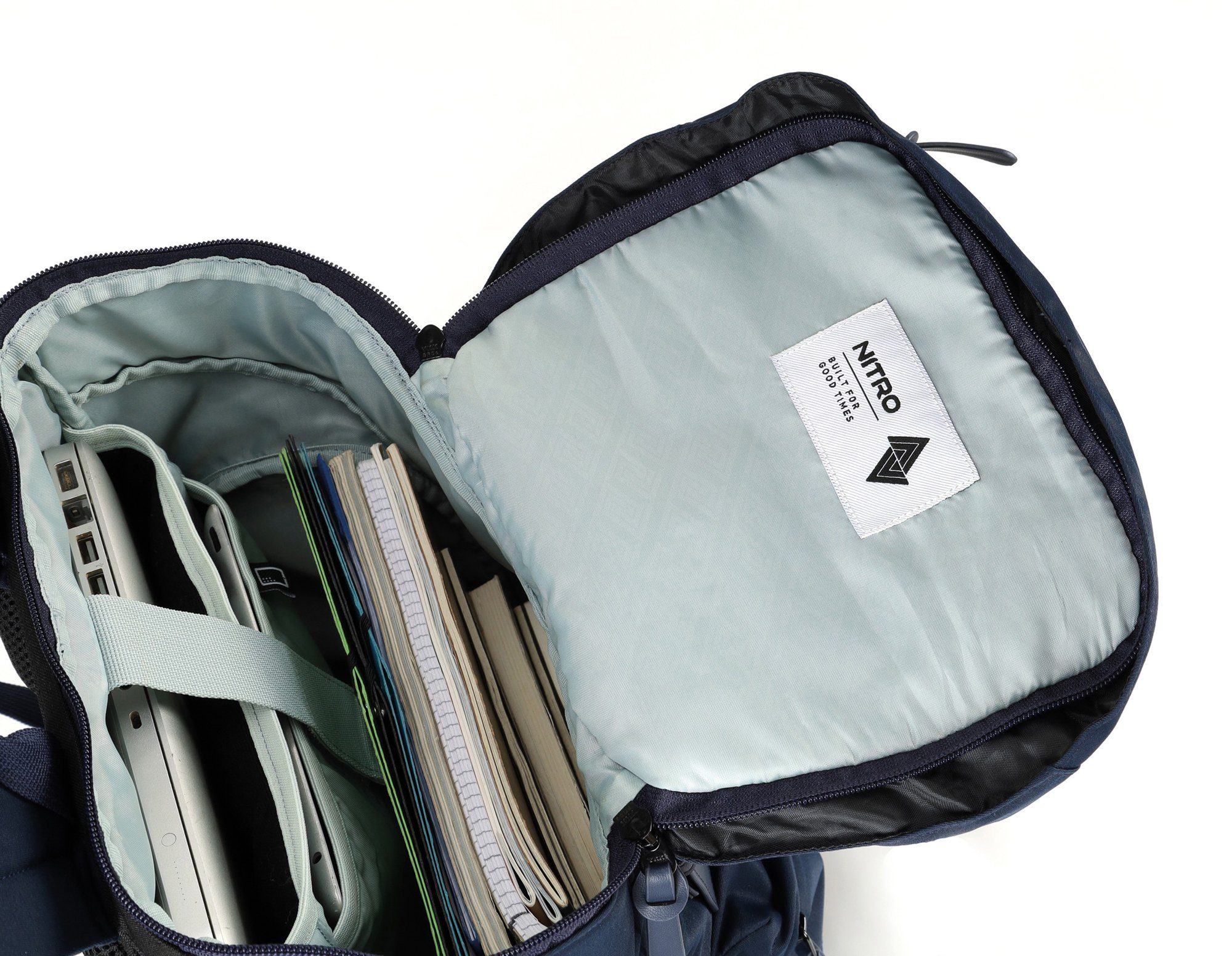 NITRO Vrijetijdsrugzak Daypacker met laptopvak, schoolrugzak, wandelaarsrugzak of streetpack