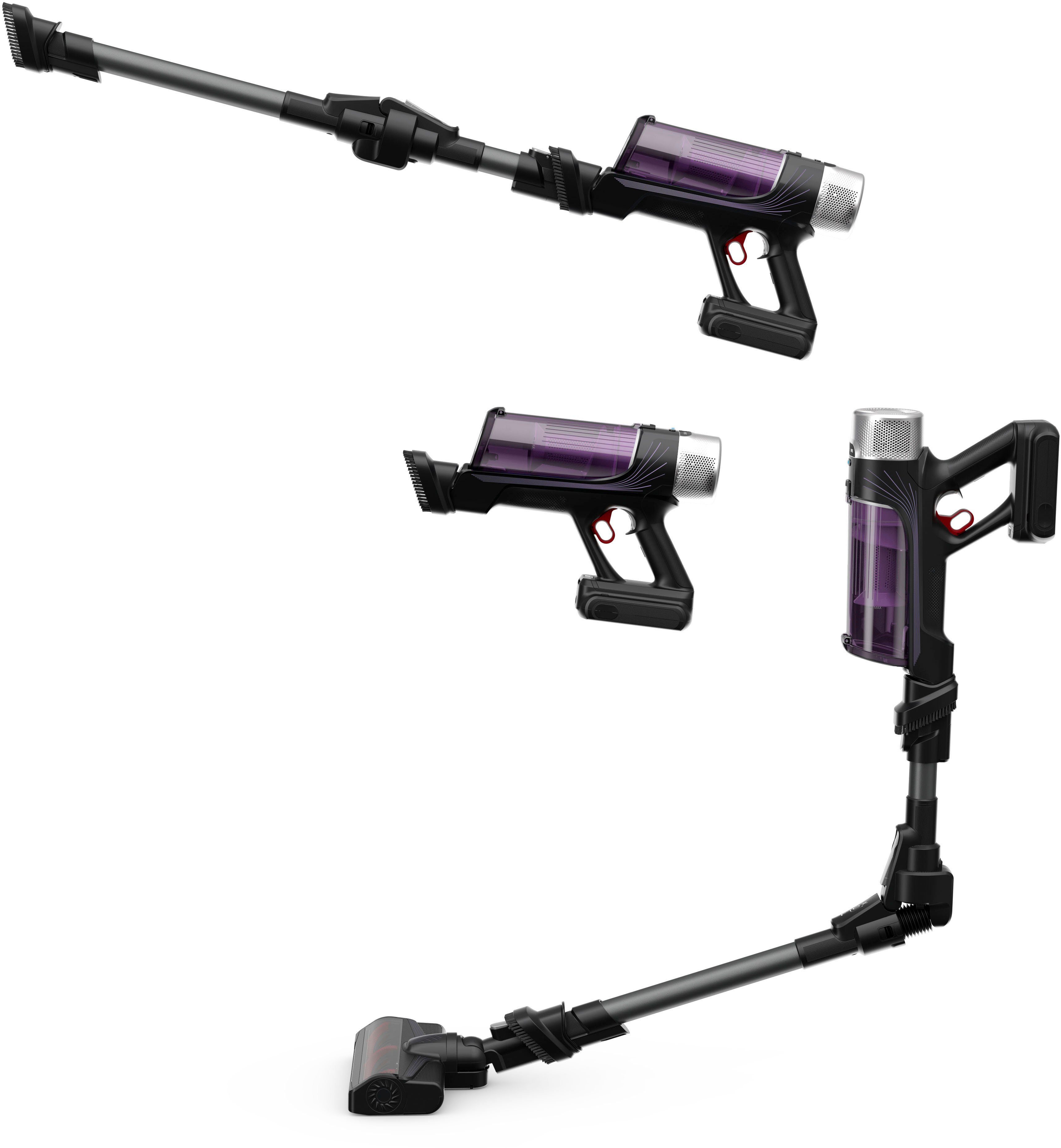 Rowenta Accu-kruimeldief en -stofzuiger RH203A X-Force Flex 9.60 Allergy, snoerloos, hoge capaciteit, flexibele verbinding, lange gebruiksduur,
