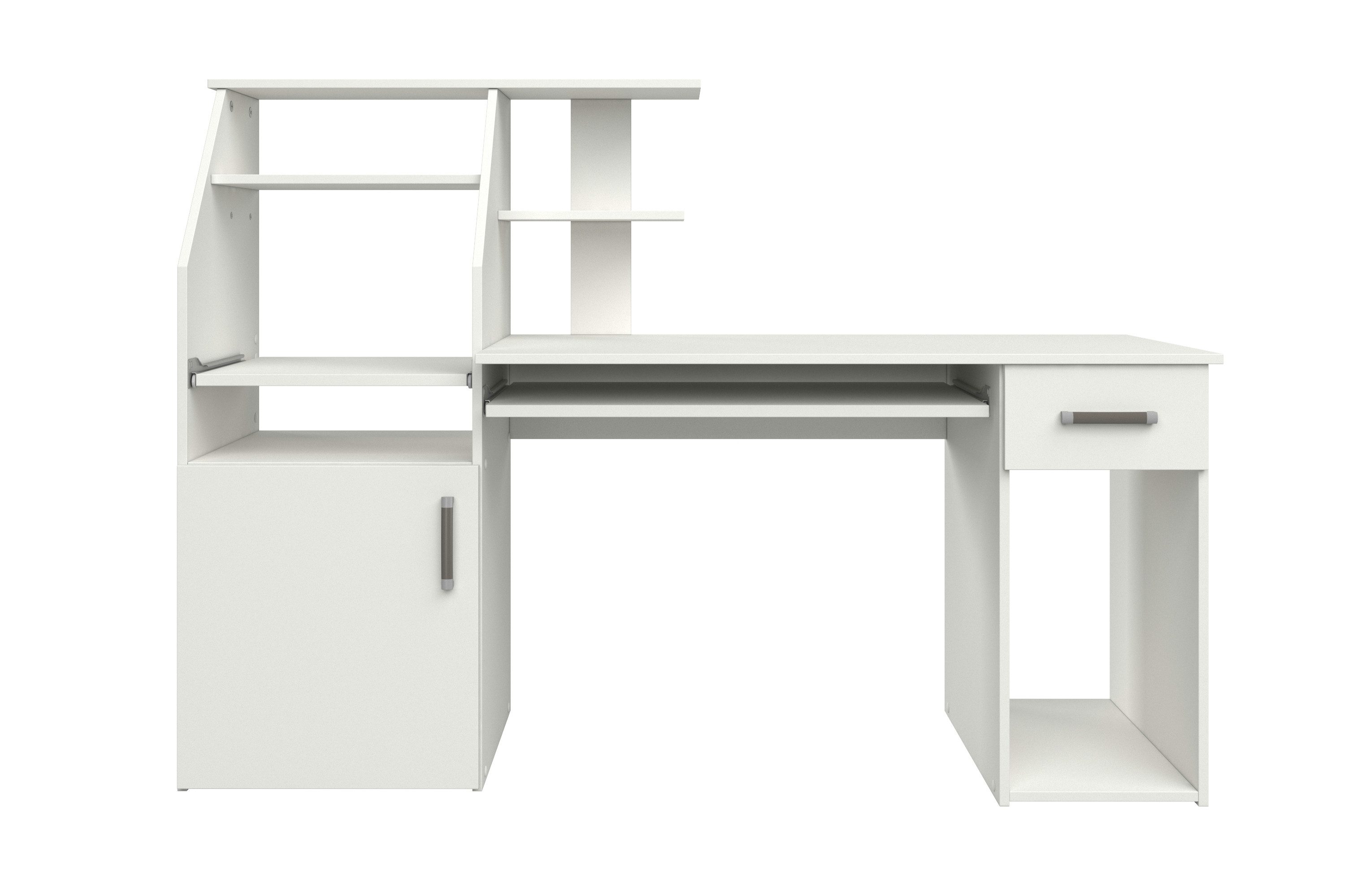 VOGL Möbelfabrik Bureau Don met uittrekplank voor het toetsenbord, made in germany