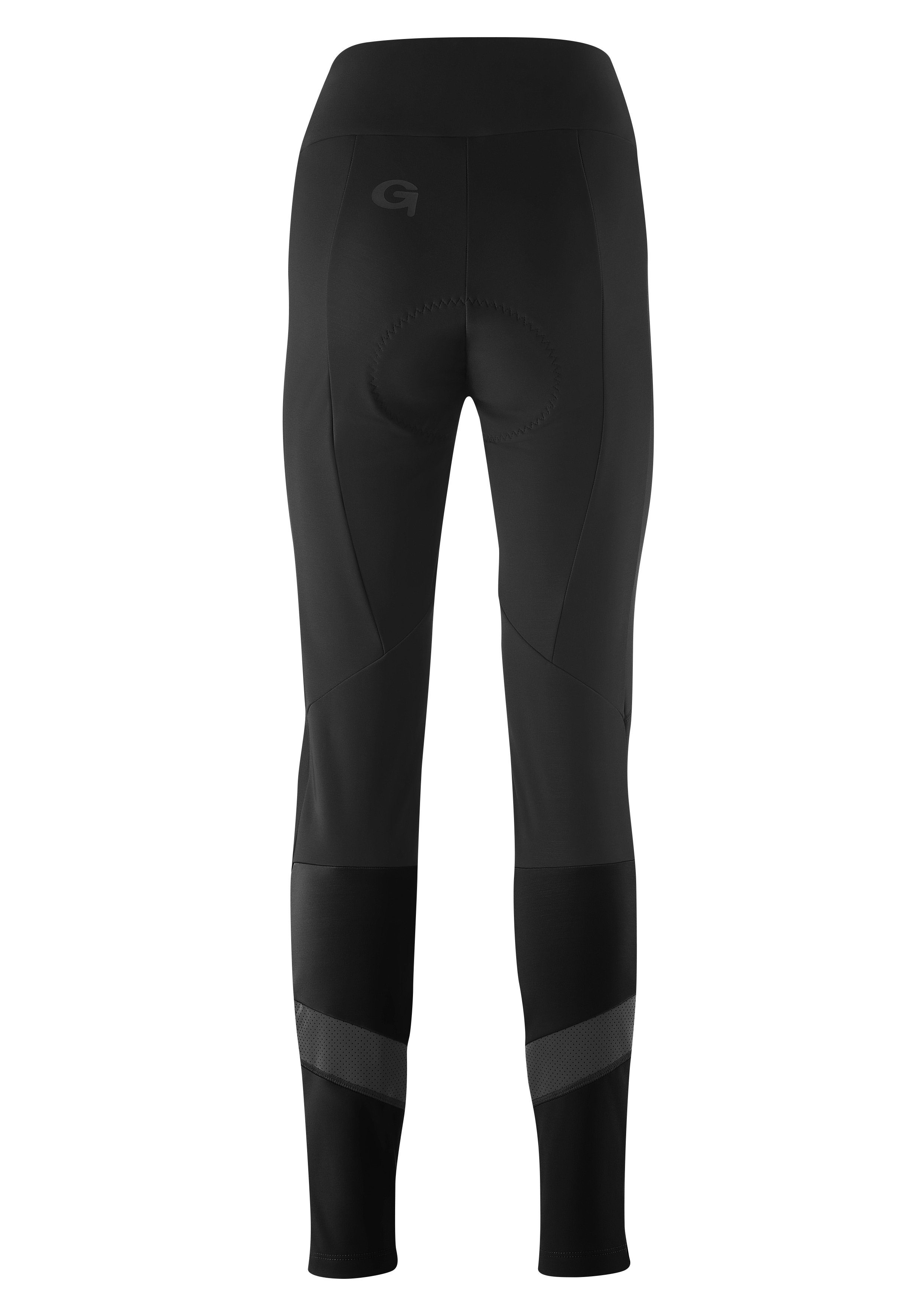 Gonso Fietsbroek Essential Tight Softshell W Dames fietsbroek met zitkussen, tight fit