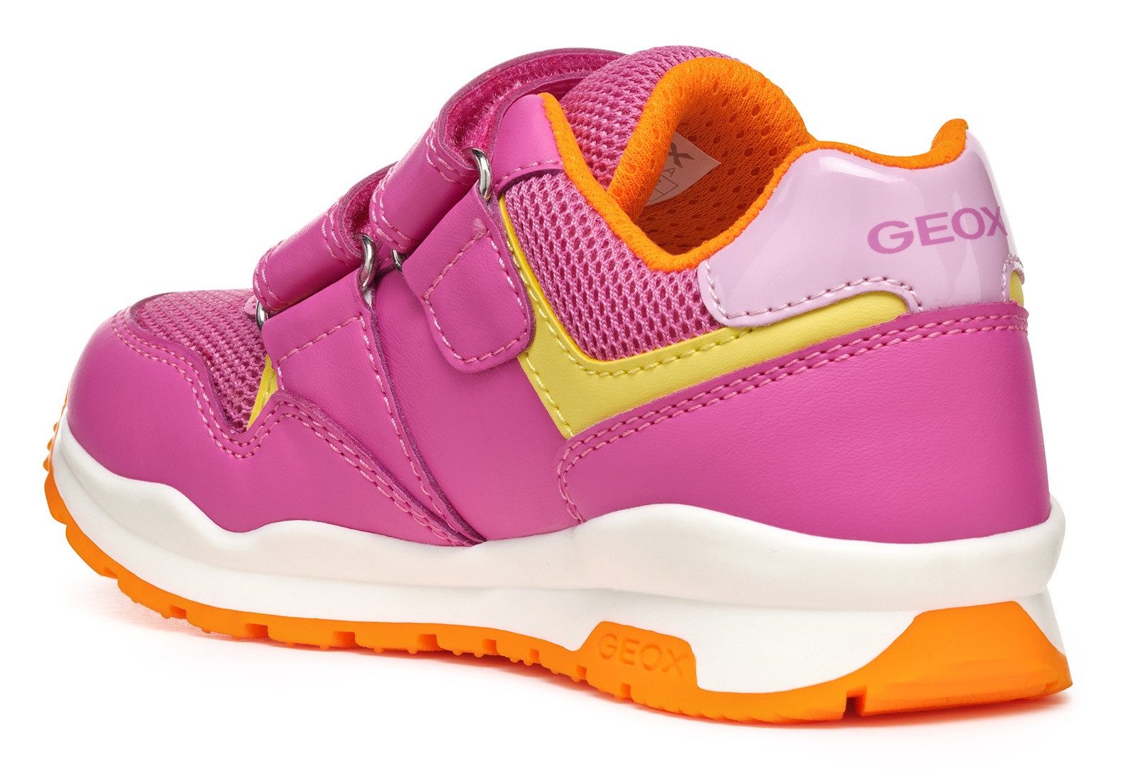 Geox Sneakers J PAVEL GIRL , vrijetijdsschoen, klittenbandschoen in kleurrijke combinatie