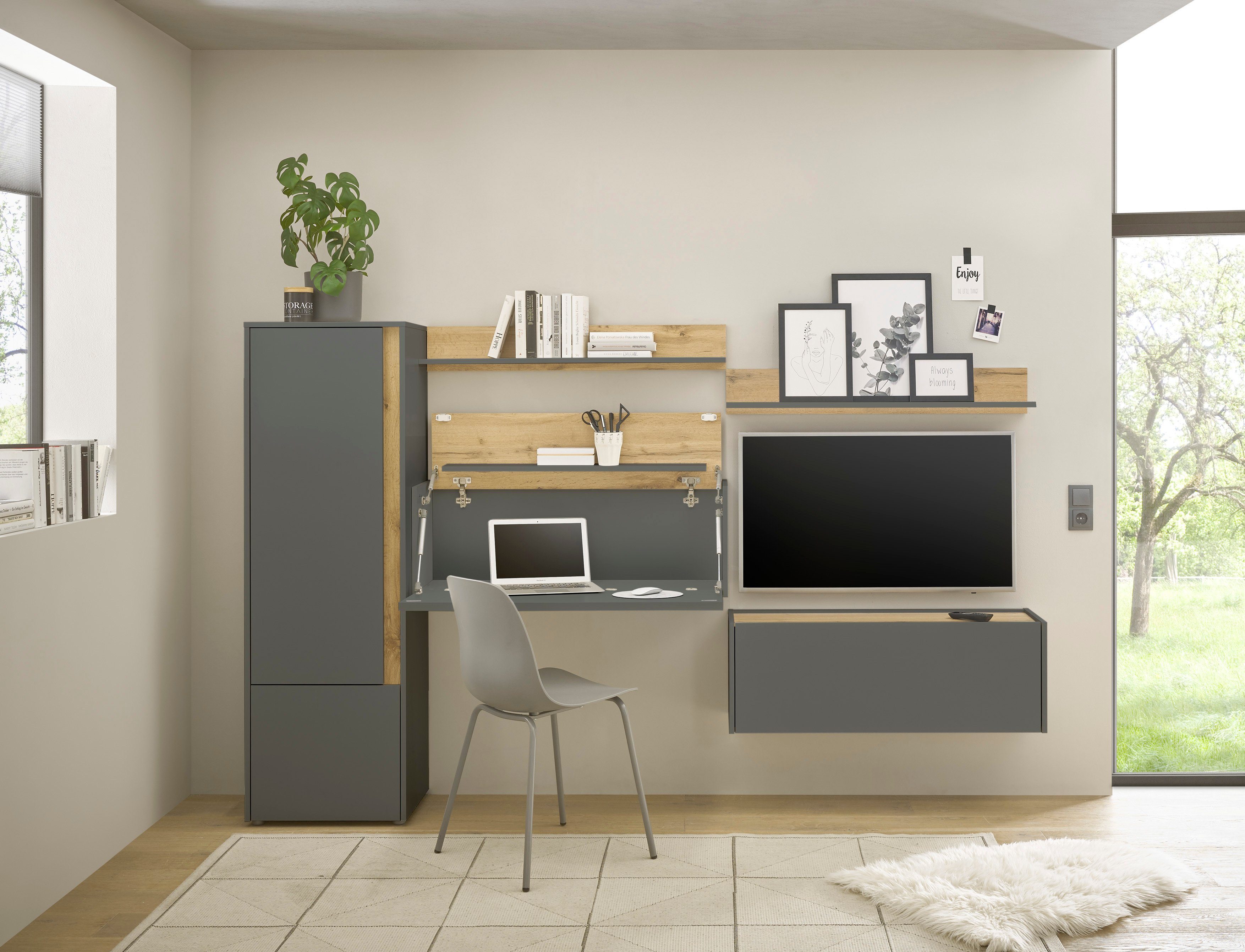 INOSIGN Set kantoormeubelen City/Giron Vaste secretaire, Home office thuiskantoor (set, 5-delig)