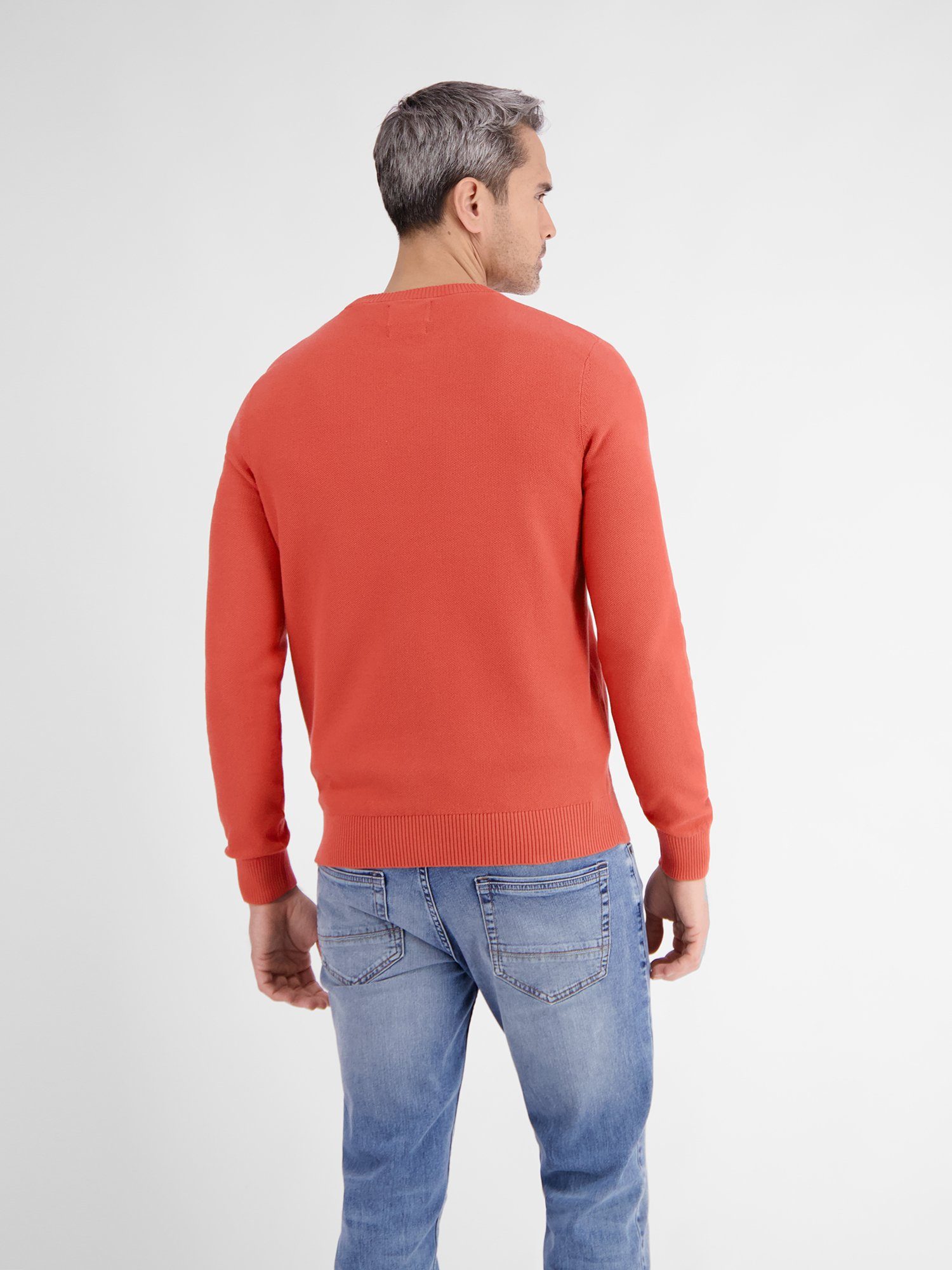 Lerros Gebreide trui LERROS crewneck gebreide pullover voor heren