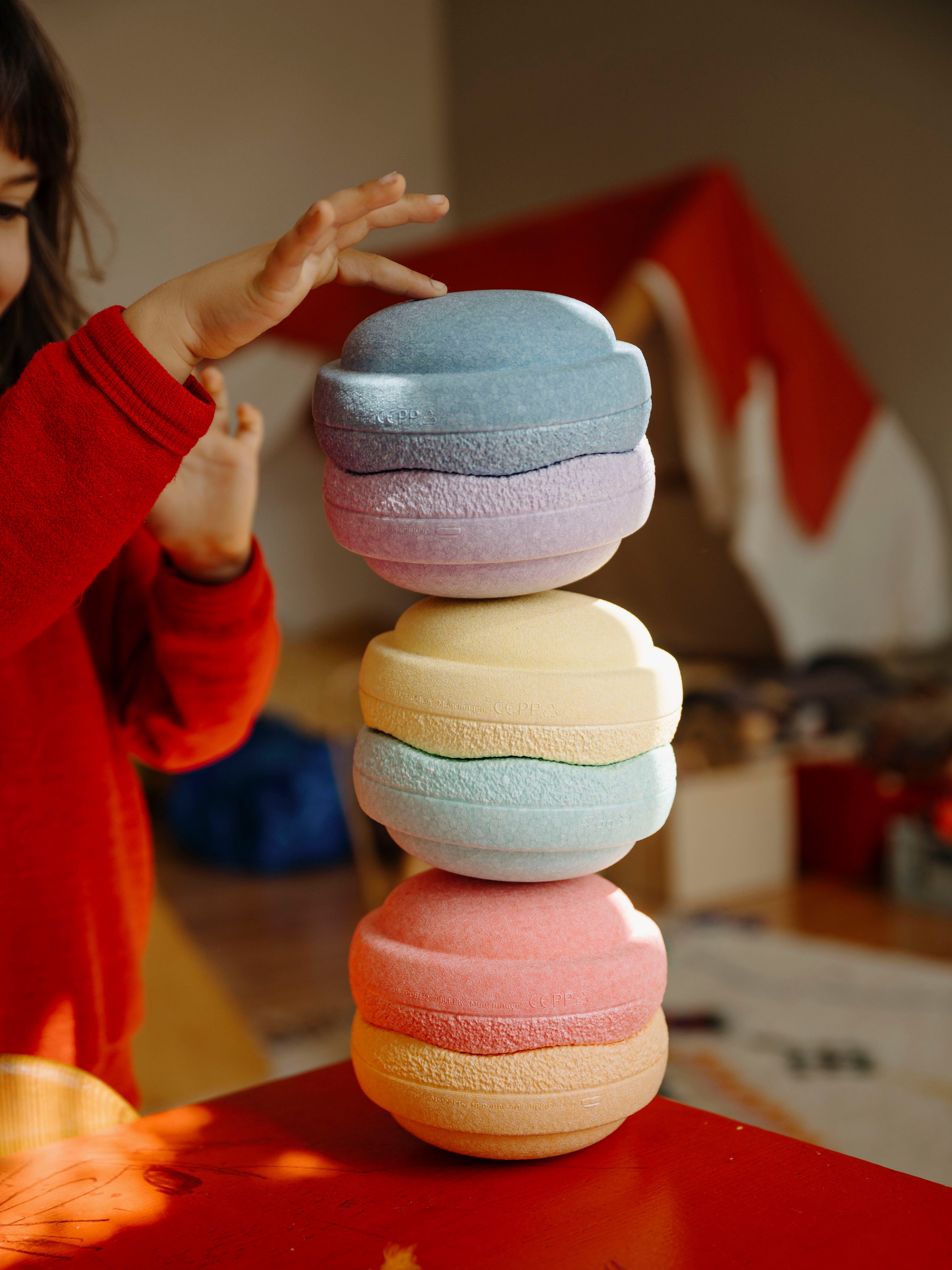 Stapelstein Balancetrainer Stapelstein® Original Mini regenboog pastel (set, 6-delig)