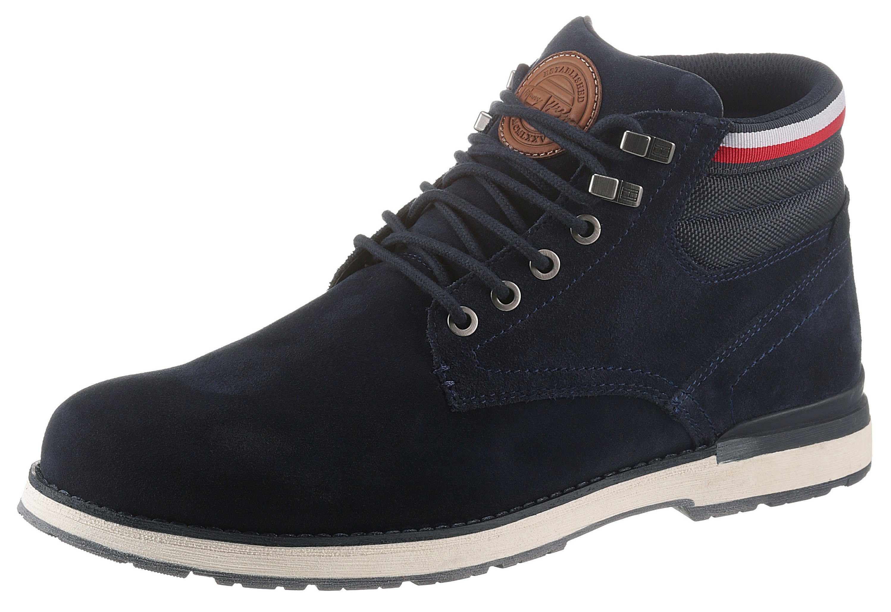 Tommy Hilfiger Hoge veterschoenen OUTDOOR SUEDE HILFIGER BOOT met zacht  verdikte rand bestellen bij | OTTO