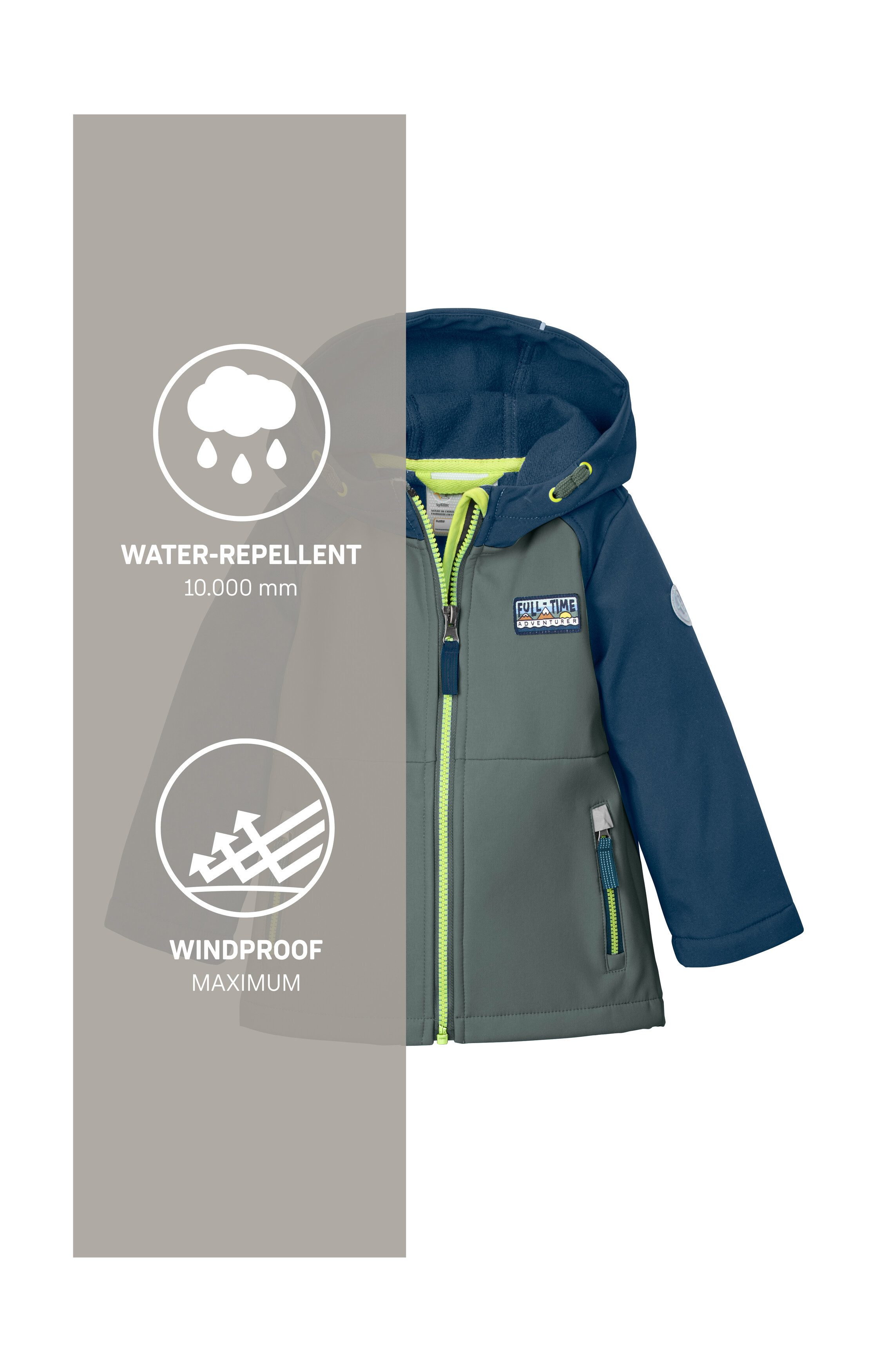 first instinct by killtec Softshell-jack FIOS 12 MNS SFTSHLL JCKT Softshelljack: waterafstotend, winddicht, PFAS-vrij geïmpregneerd