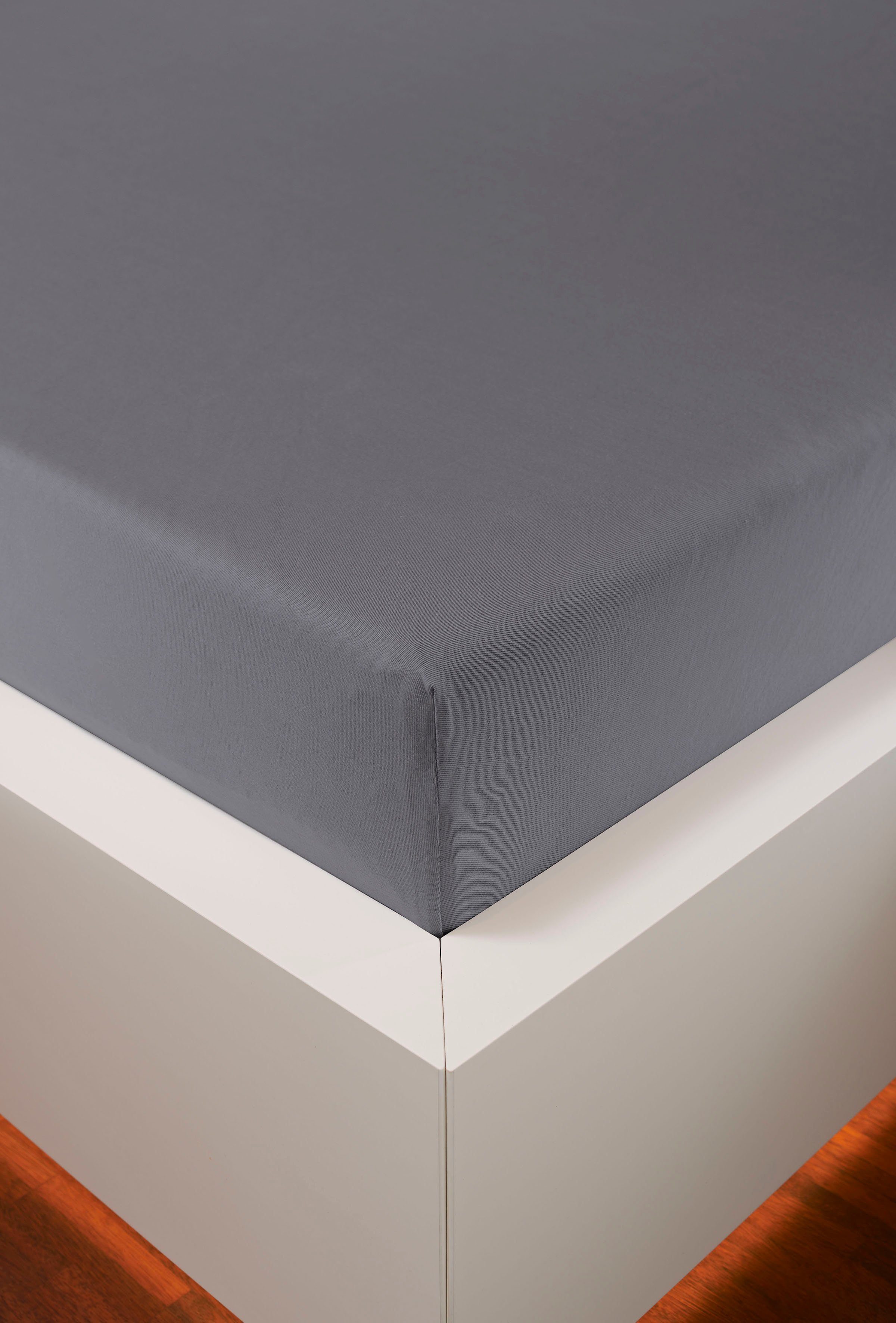 bellana Hoeslaken Jersey-elastaan deluxe in mt. 90x200, 140x200 of 180x200, voor topmatras (1 stuk)