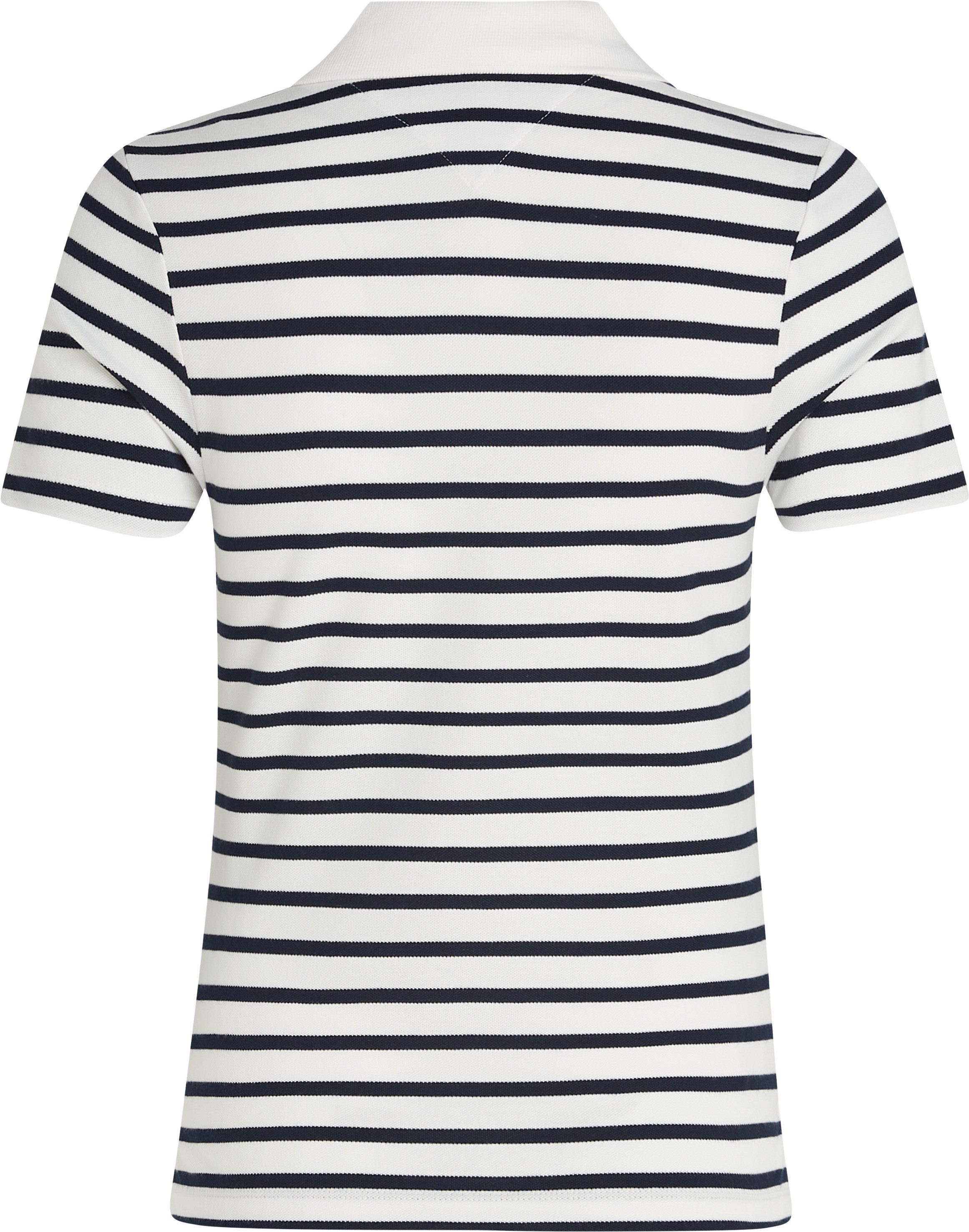 Tommy Hilfiger Poloshirt 1985 Slim Fit Pique Premium met logo-borduursel, met zijsplitten