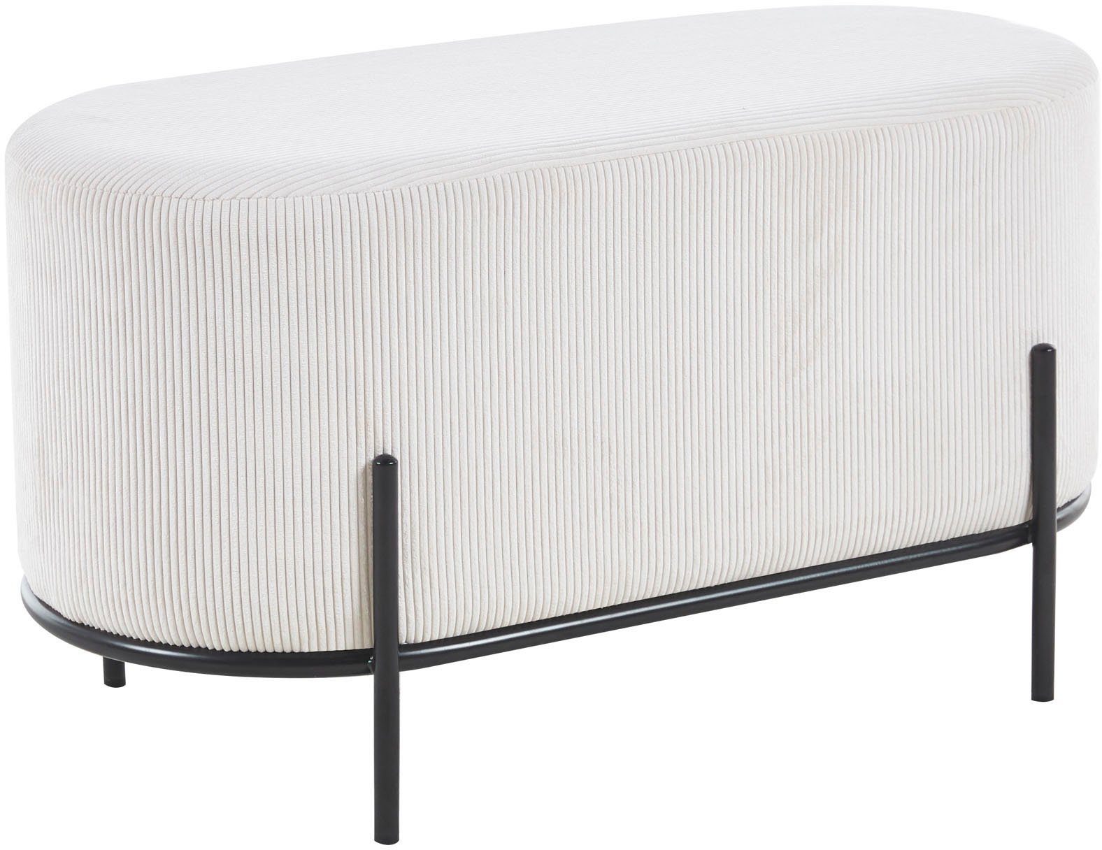 SalesFever Hocker met designframe van zwart metaal