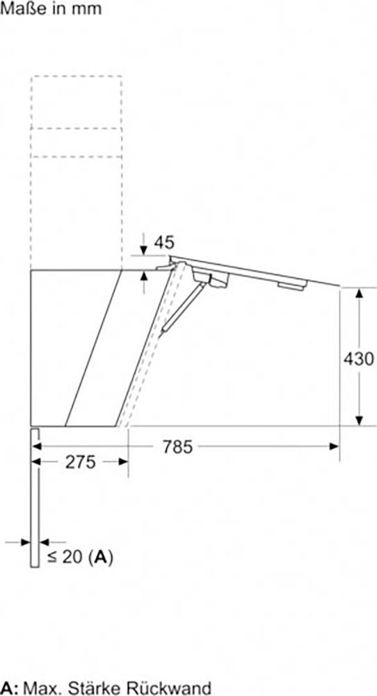 SIEMENS Schuine wandkap LC81KAN20