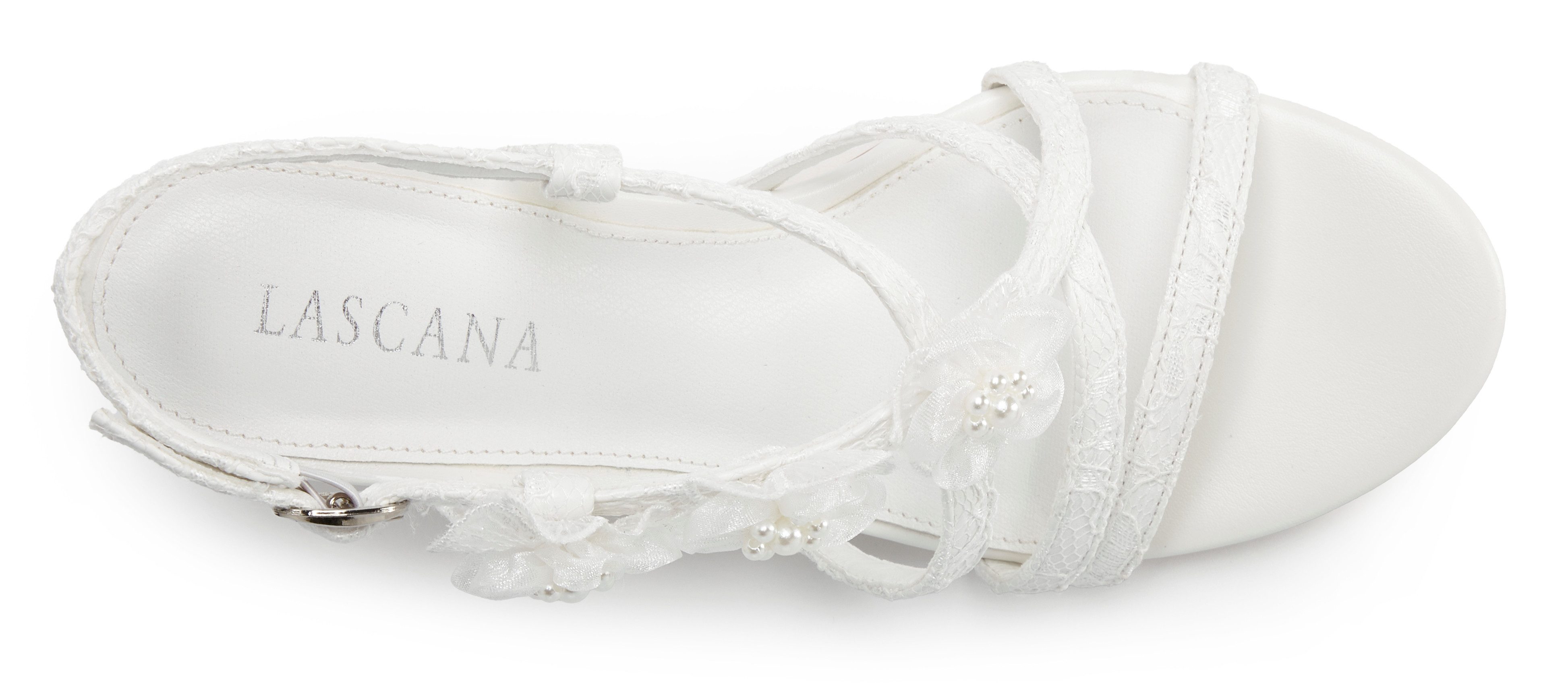Lascana Highheel sandaaltjes Zomerschoen , romantische sandaal