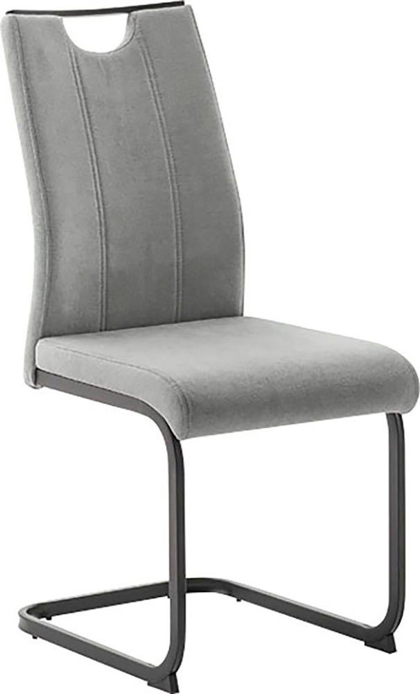 MCA furniture Vrijdragende stoel MCA DERESINA sledestoel met handgreep (4-set), schommelstoelen met handgreep, comfort zithoogte van ca. 48 cm