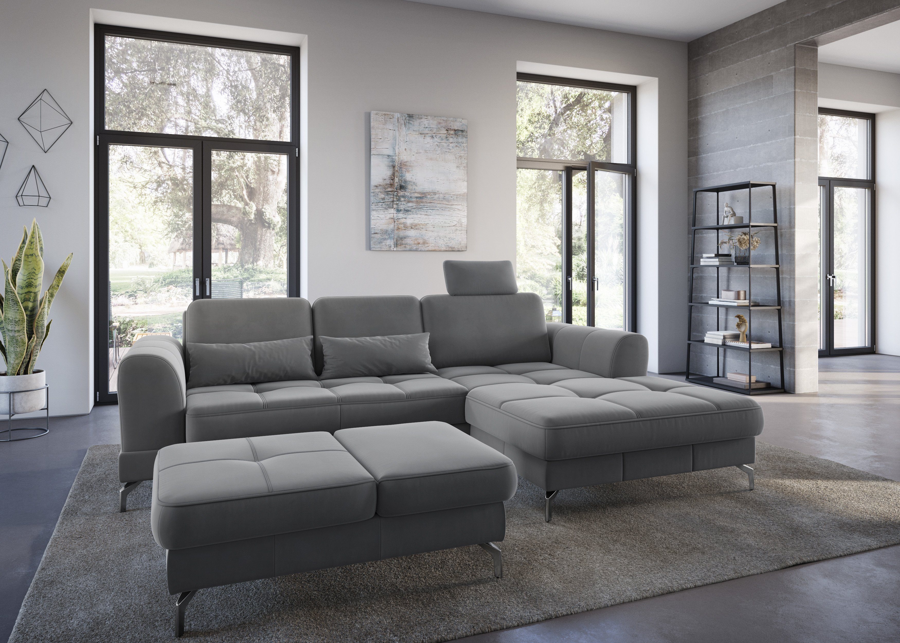 sit&more Hocker Bendigo met inklapfunctie, bodemvrijheid 12 cm, naar keuze in 2 pootkleuren