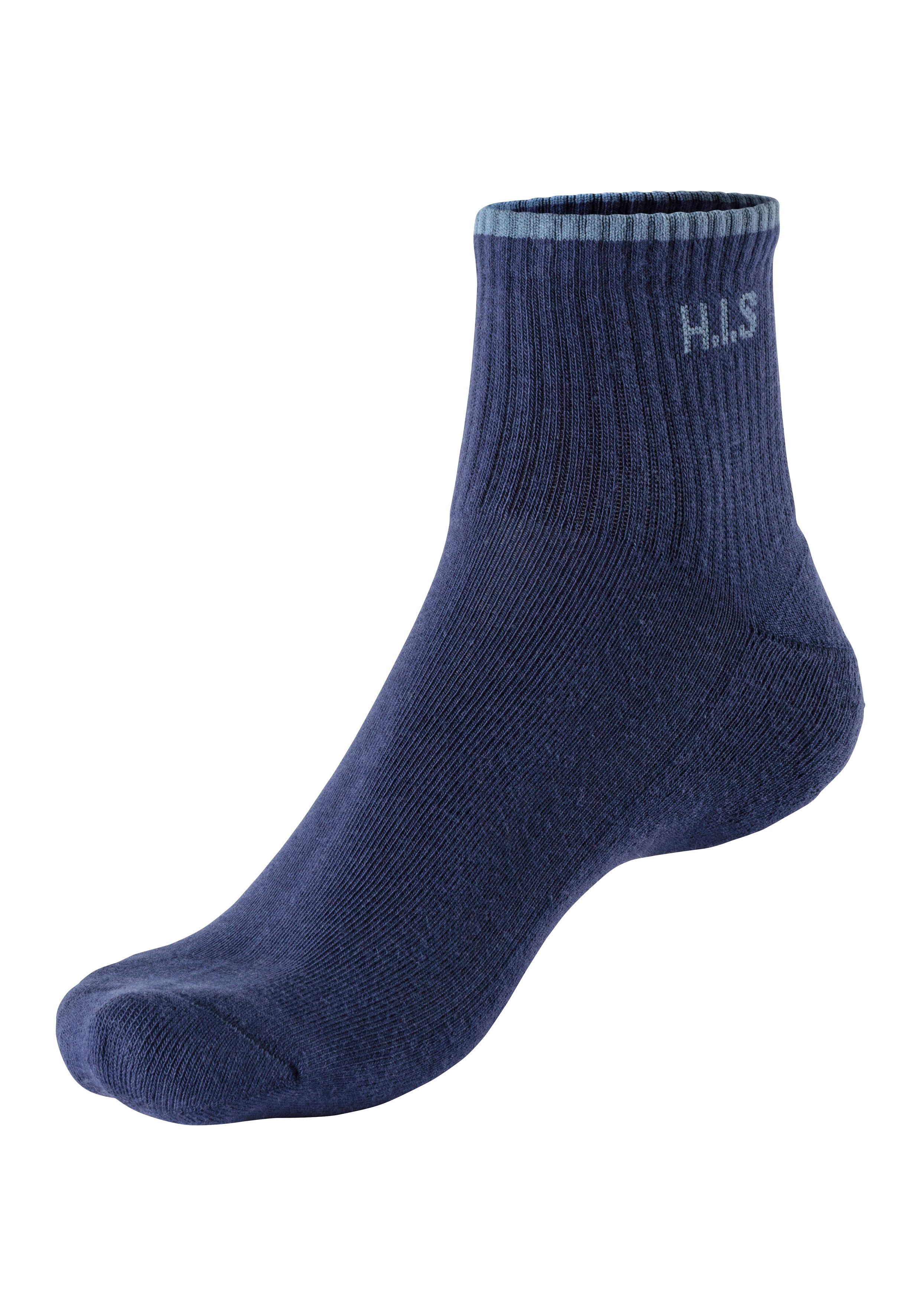 H.I.S Sportsokken Korte sokken met frotté & verstevigde drukzones (set 6 paar)