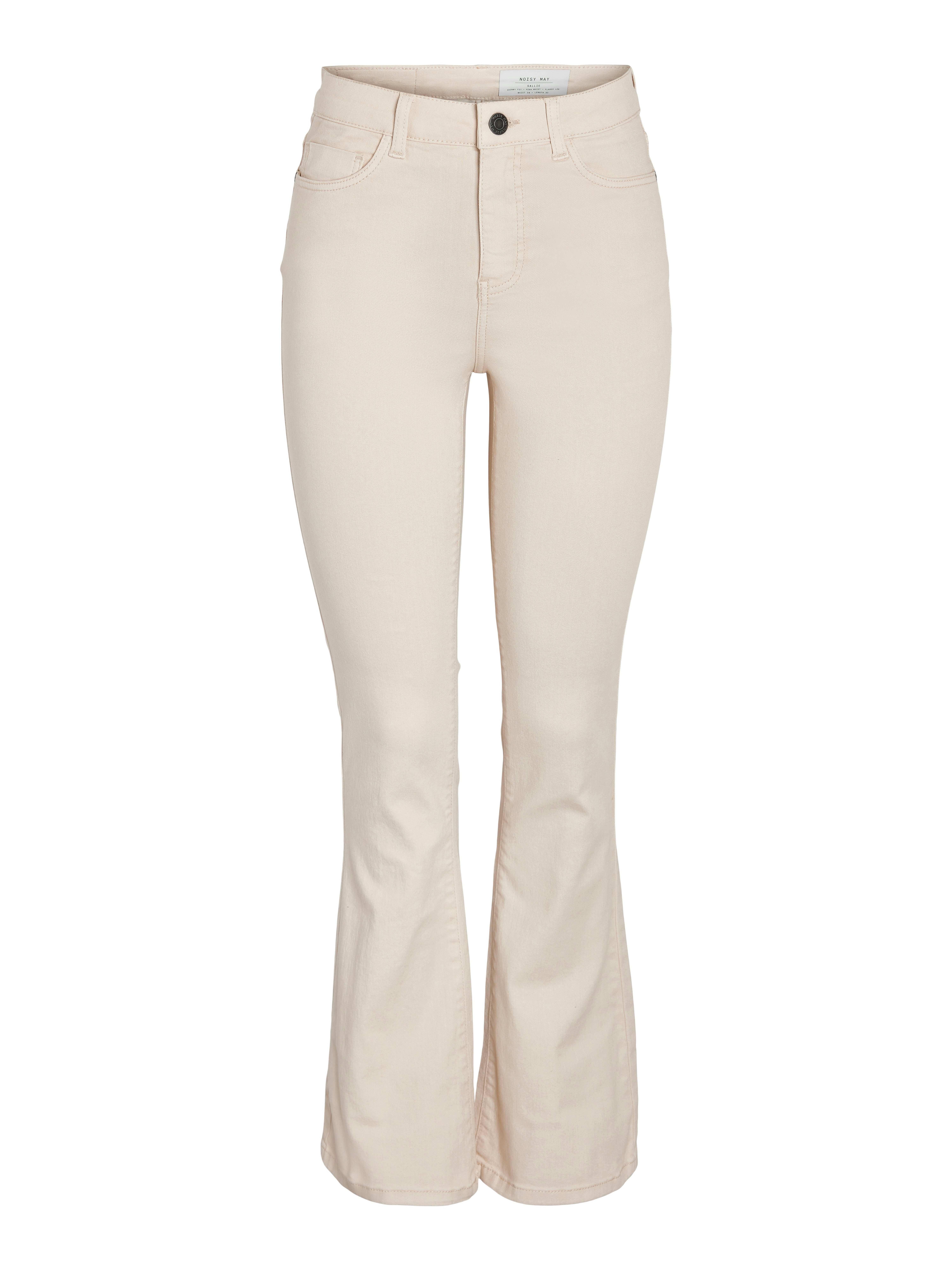 Noisy may Bootcut jeans NMSALLIE HW FLARE JEANS OATMEAL NOOS
