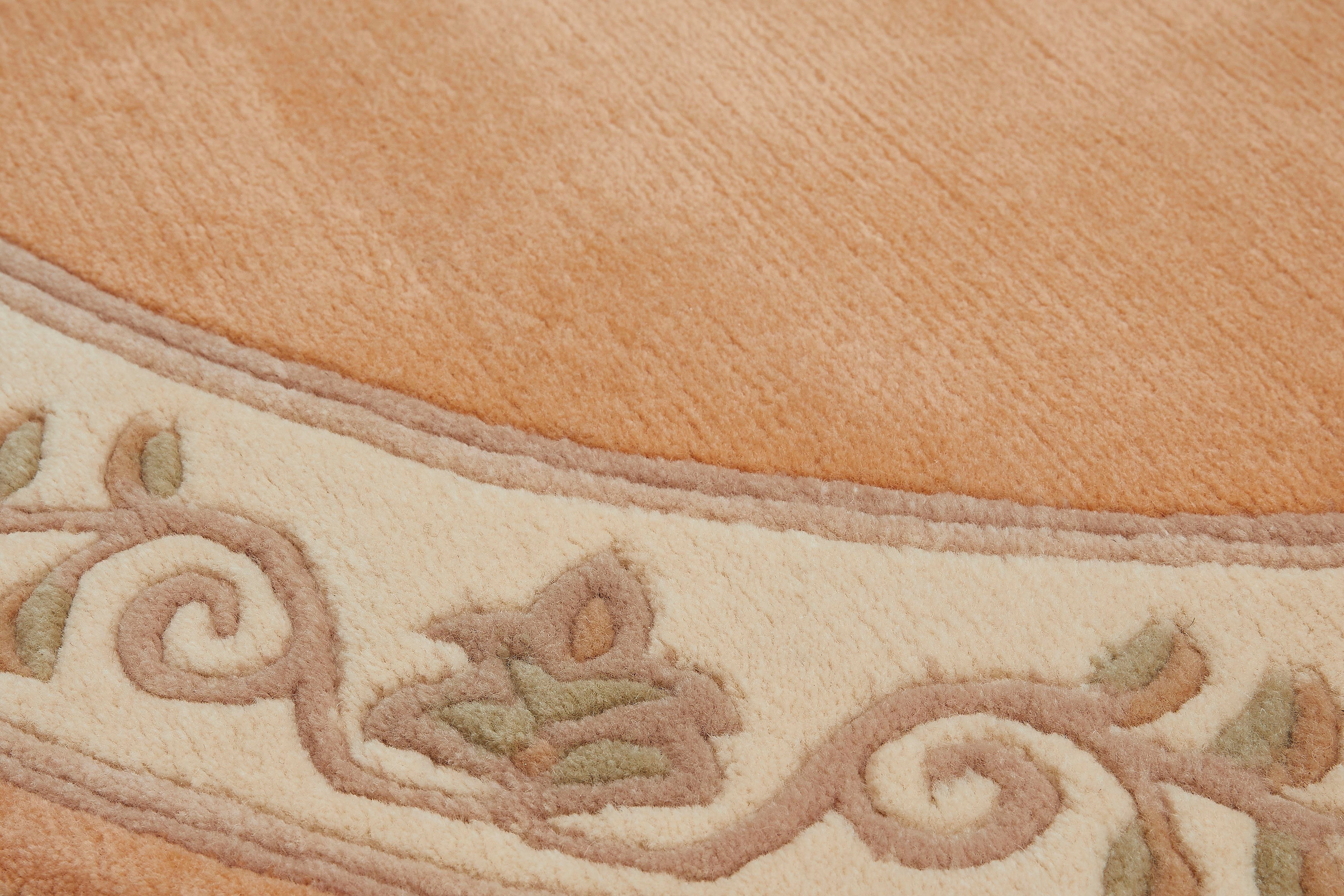 LUXOR living Wollen kleed ADOUR zuivere wol, met de hand geknoopt, met randdessin en franje, woonkamer