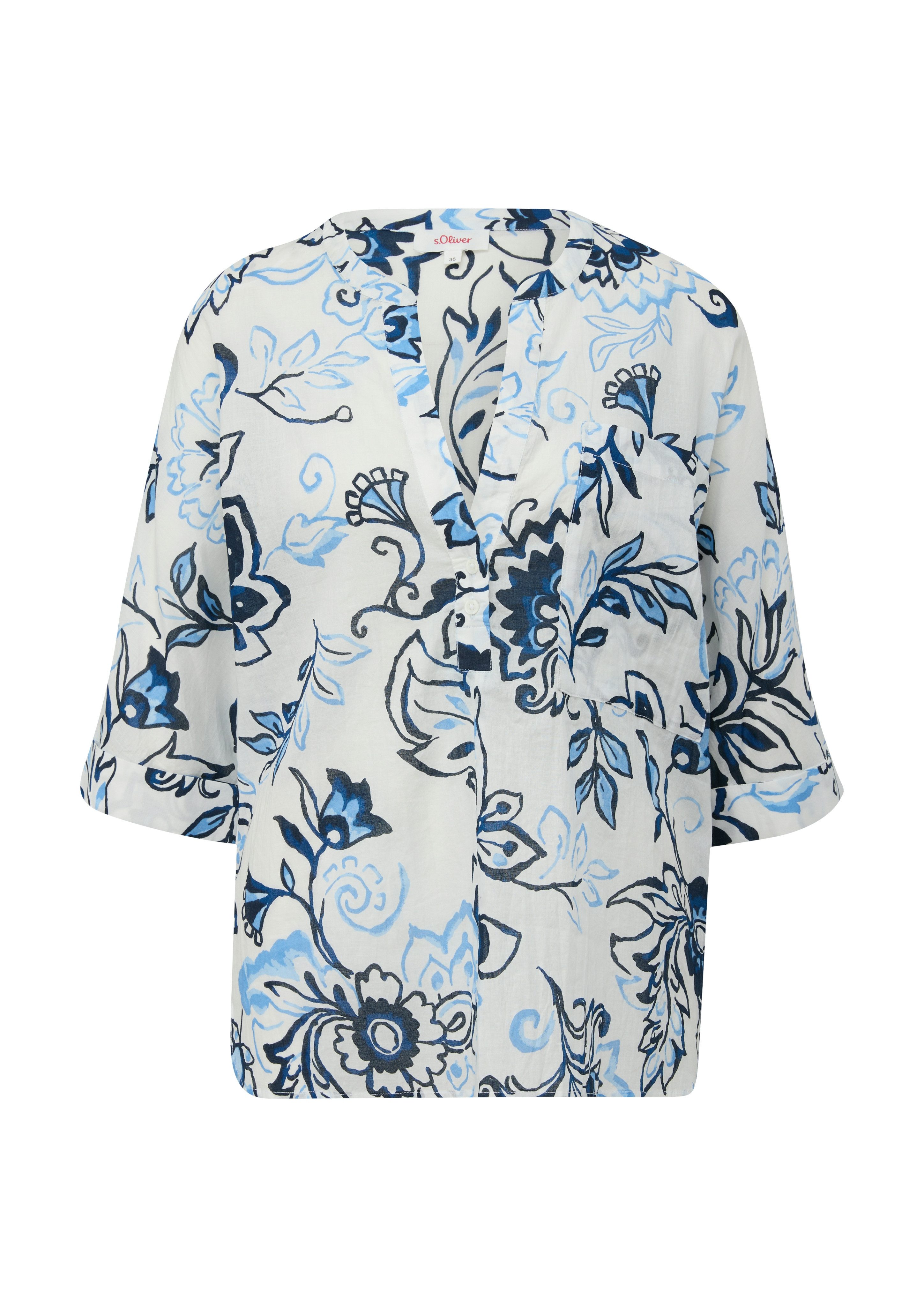 s.Oliver Top met print all-over