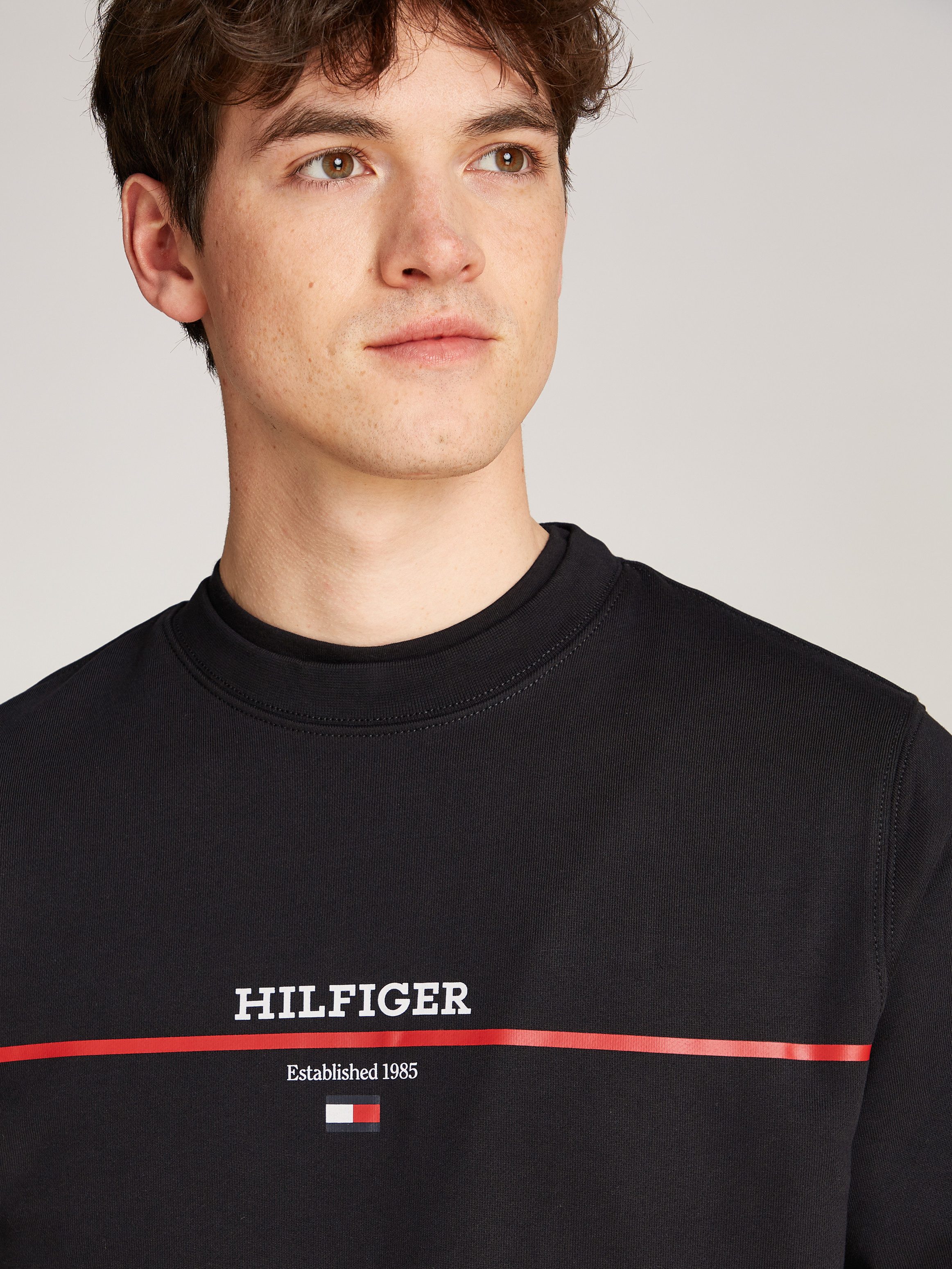Tommy Hilfiger Sweatshirt HILFIGER STRIPE TERRY SWEATSHIRT