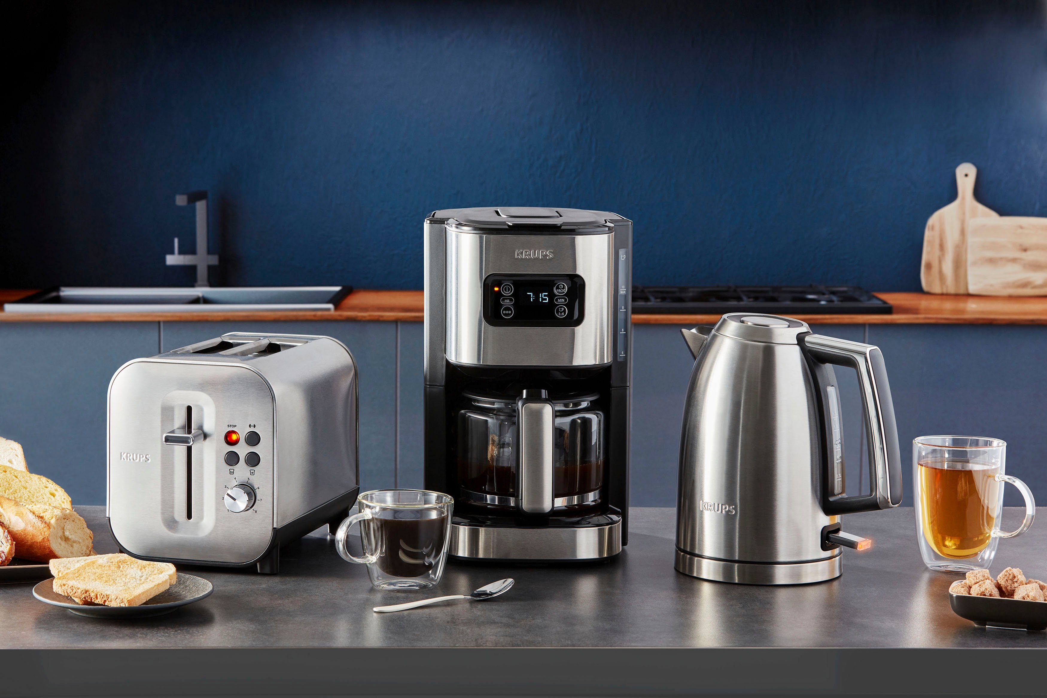 Krups Toaster KH682D Excellence aanraakgevoelige toetsen, liftfunctie, 8 bruiningsgraden