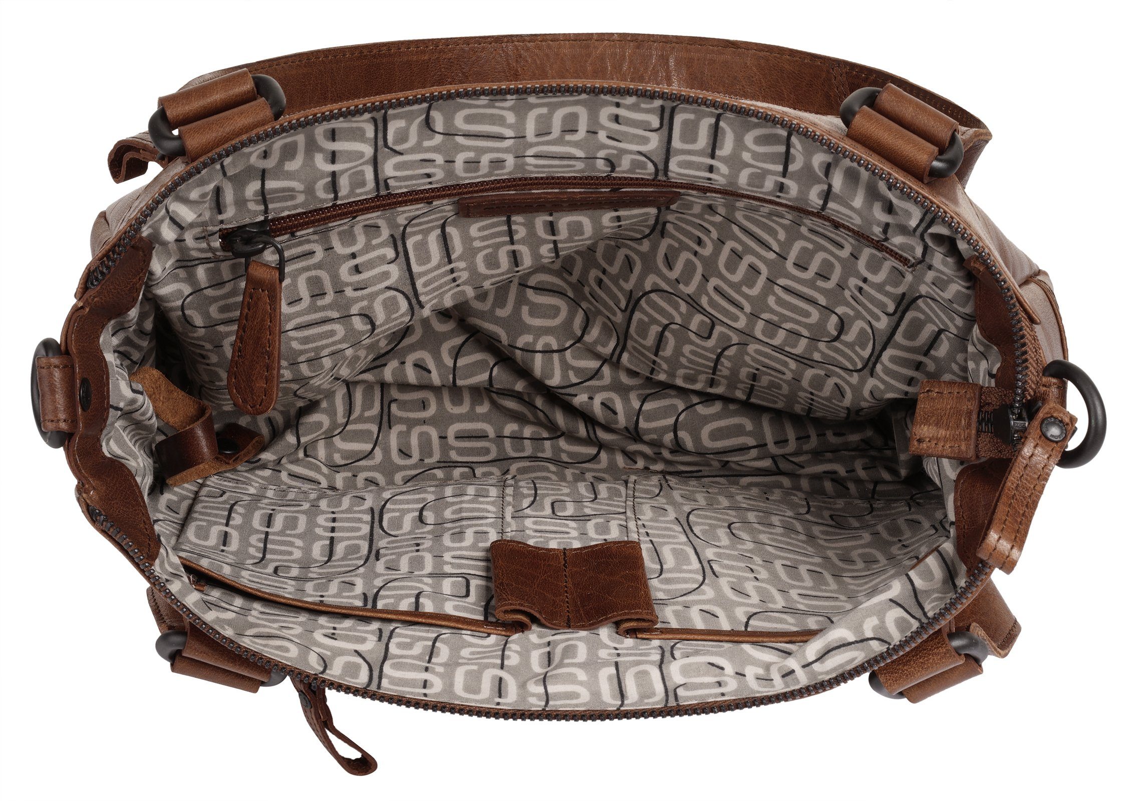 Spikes & Sparrow Tas echt leder