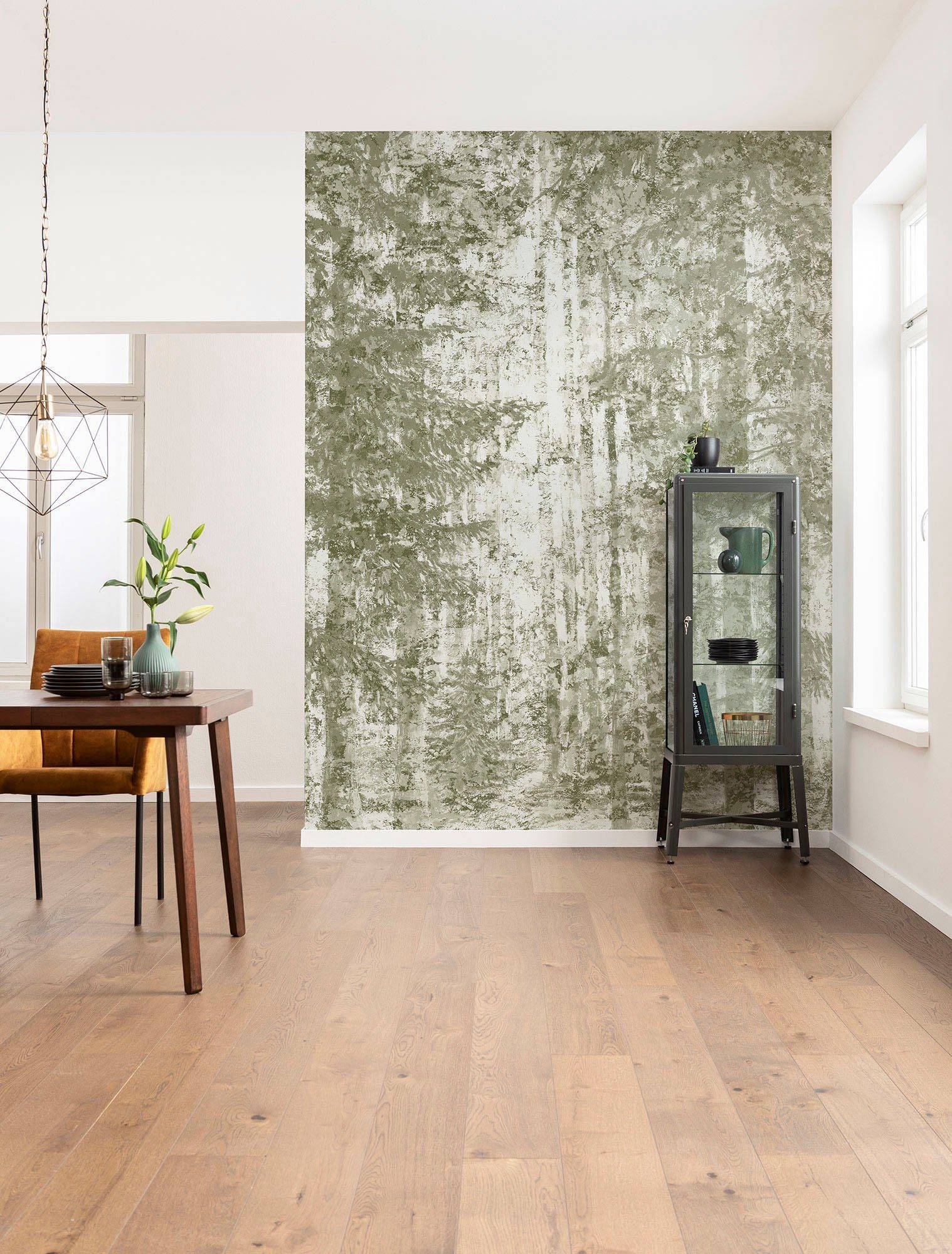 Komar Vliesbehang Digitale print vlies - Fading Forest - Afmeting 200 x 250 cm (1 stuk)