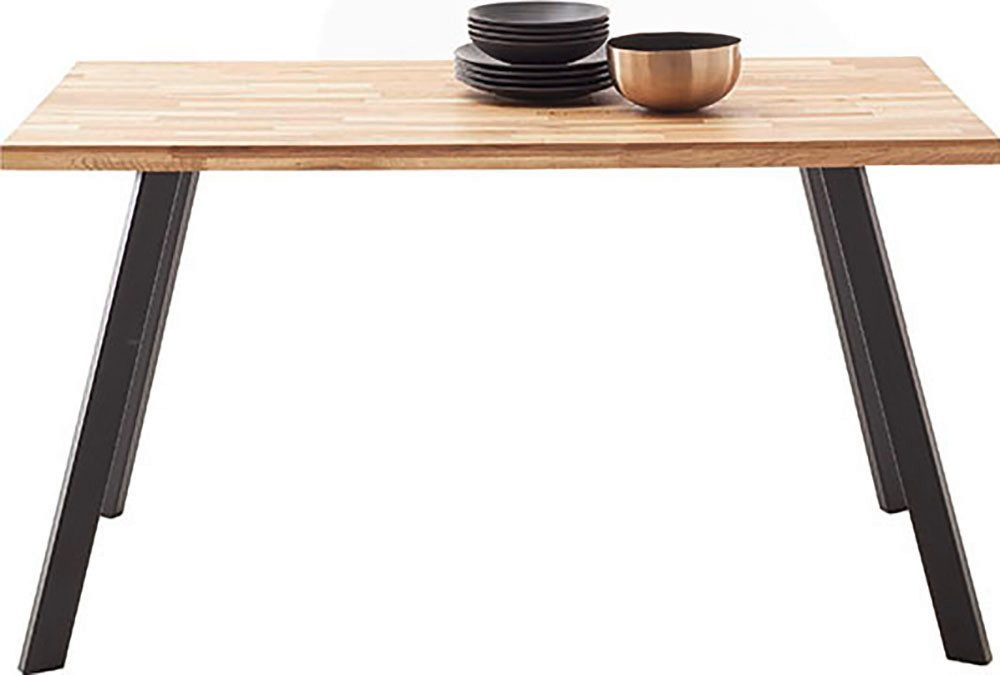 MCA living Eettafel Zeballos eettafel (1 stuk) eettafels maat 140 cm x 76 cm x 75 cm bruin