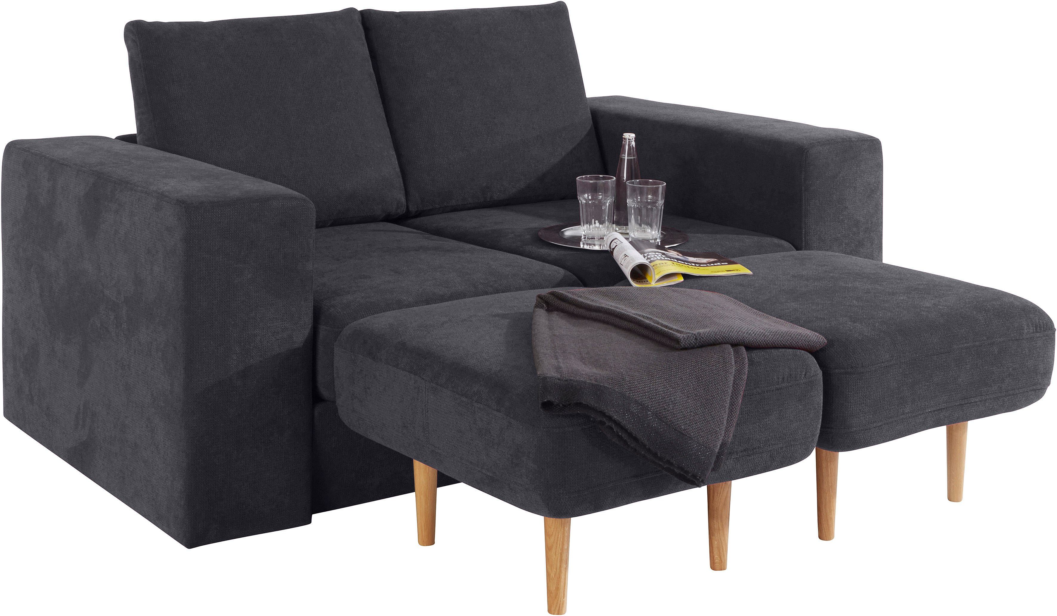 LOOKS BY WOLFGANG JOOP 2-zitsbank Looksv Aan te passen bank: de bank wordt bank met 2 hockers