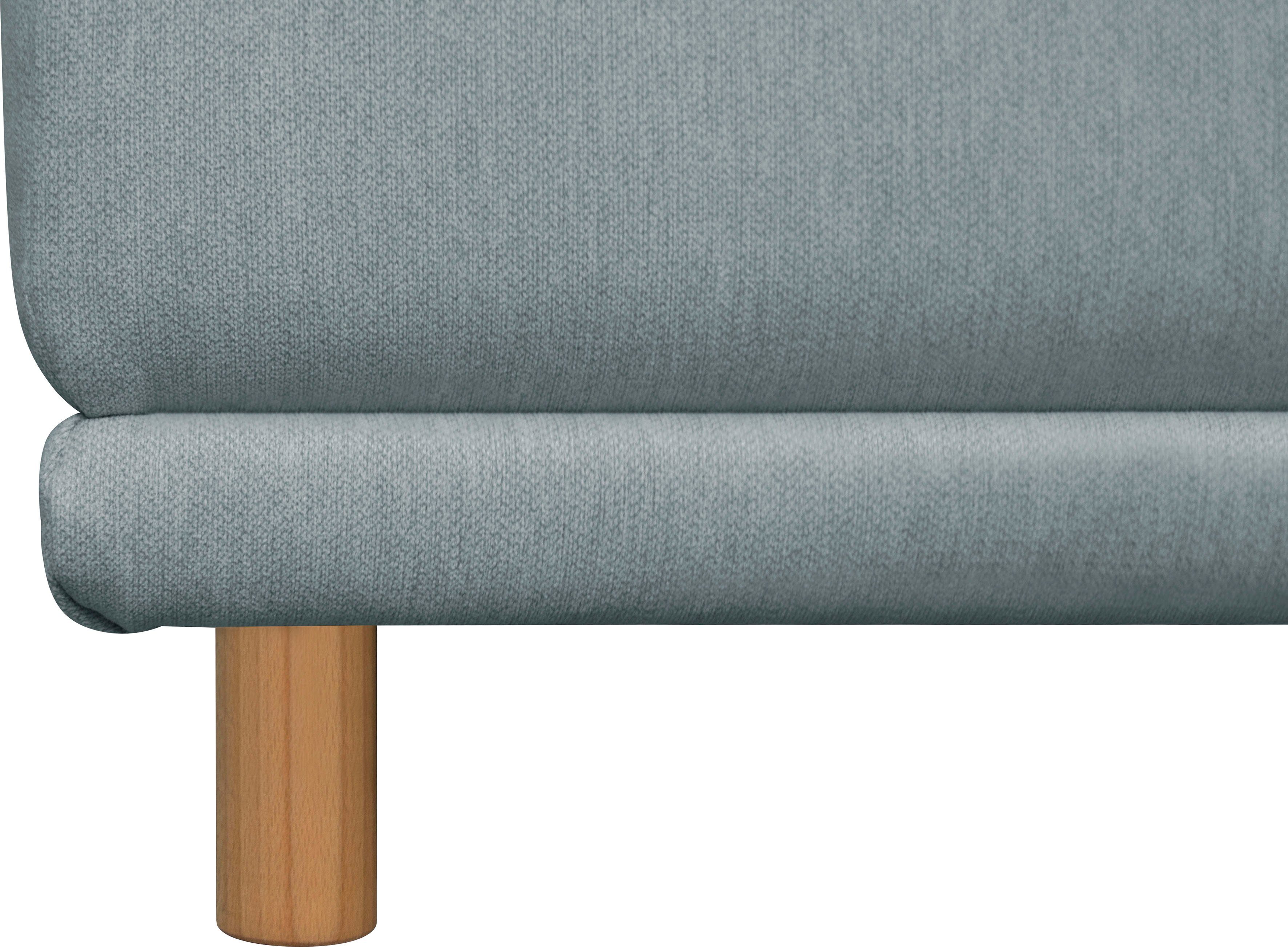 andas Zithoek Maroon U-vorm in een scandinavisch design, met losse kussens