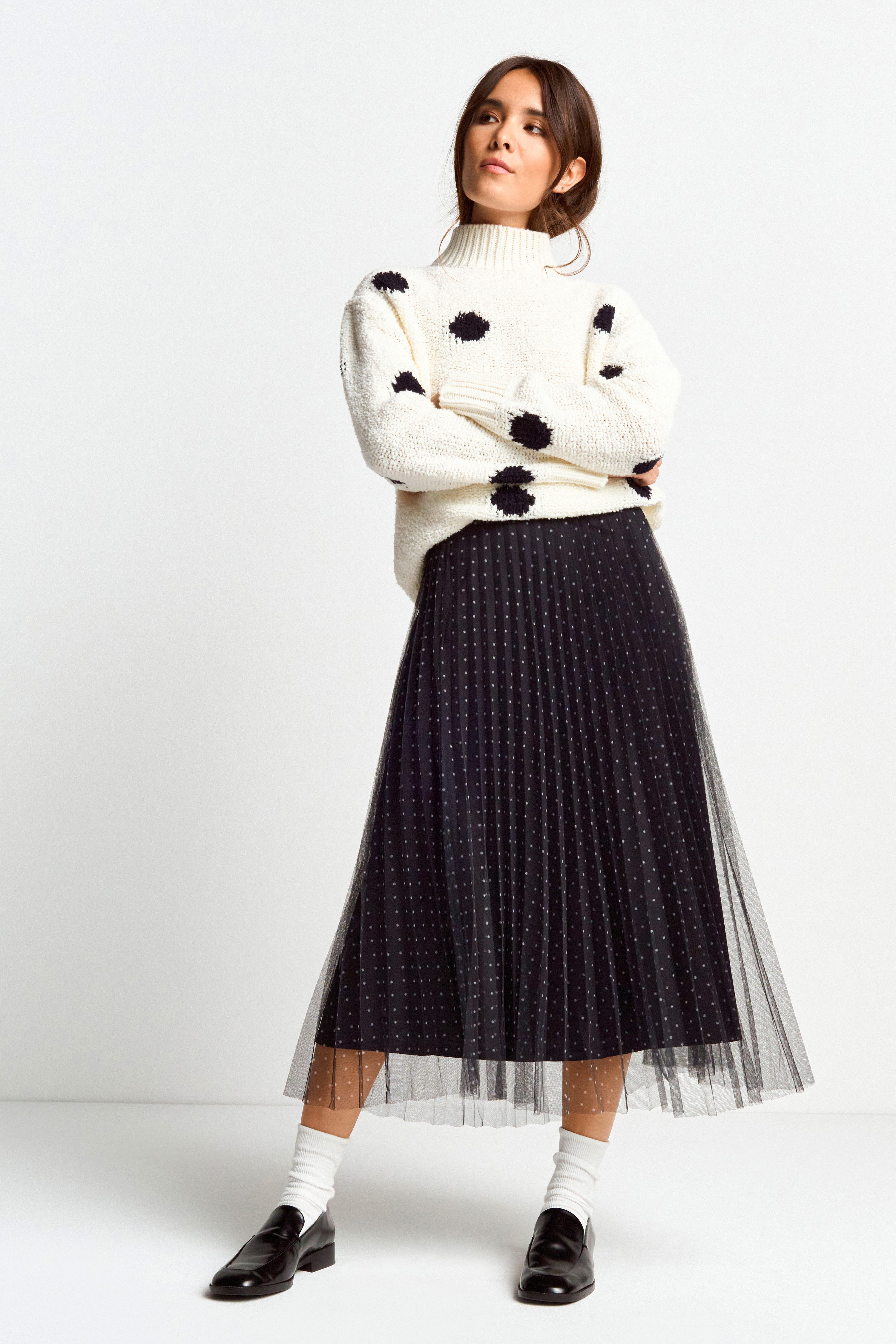 Rich & Royal Tule rok in laagjes-look