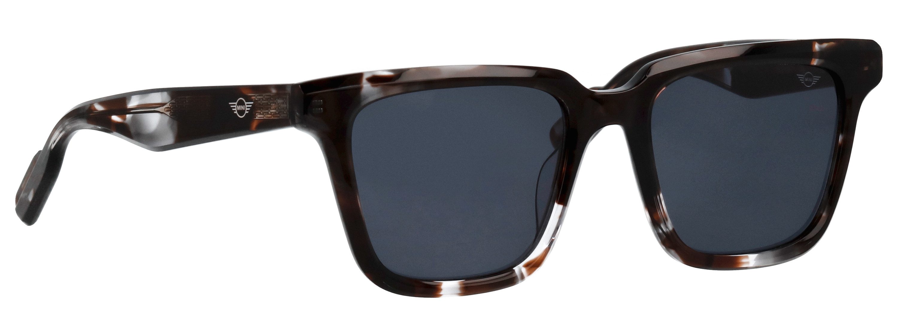 MINI EYEWEAR Zonnebril 746029 Vorm vierkant/hoekig, MINI Wing logo op de bril en het glas, adc UV 400